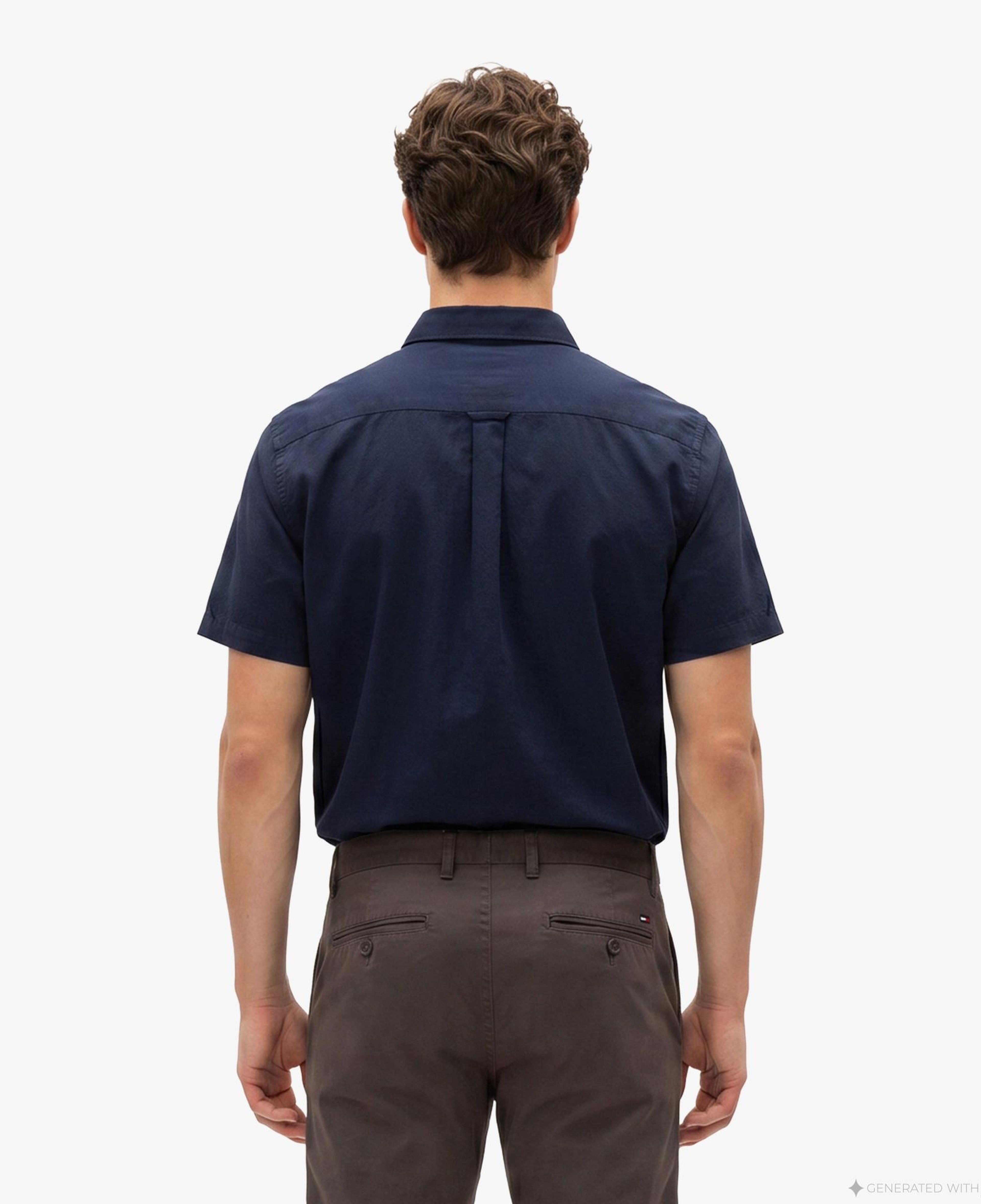 Tommy Hilfiger Textured Erkek Lacivert Gömlek