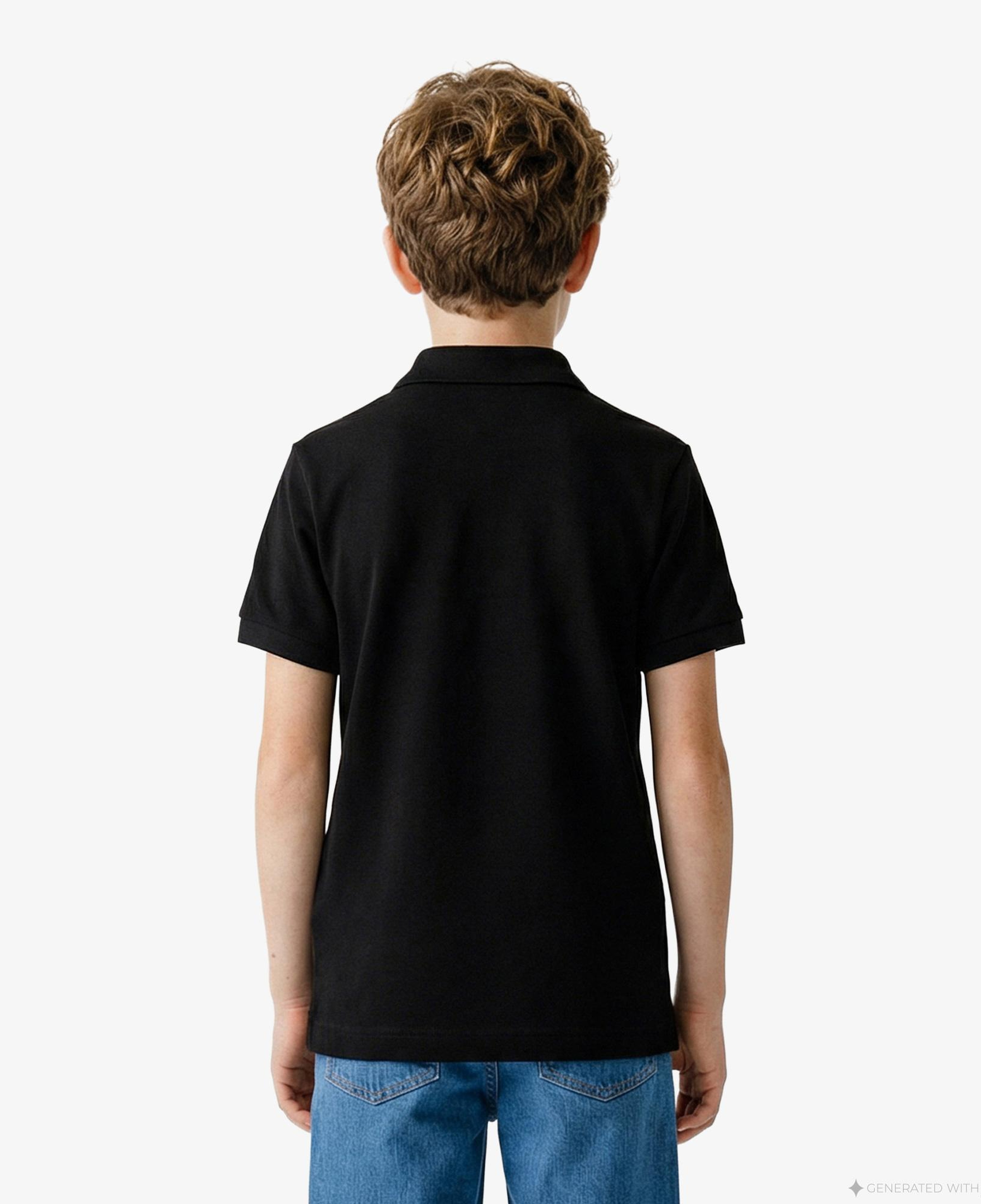 Lacoste Çocuk Regular Fit Siyah Polo