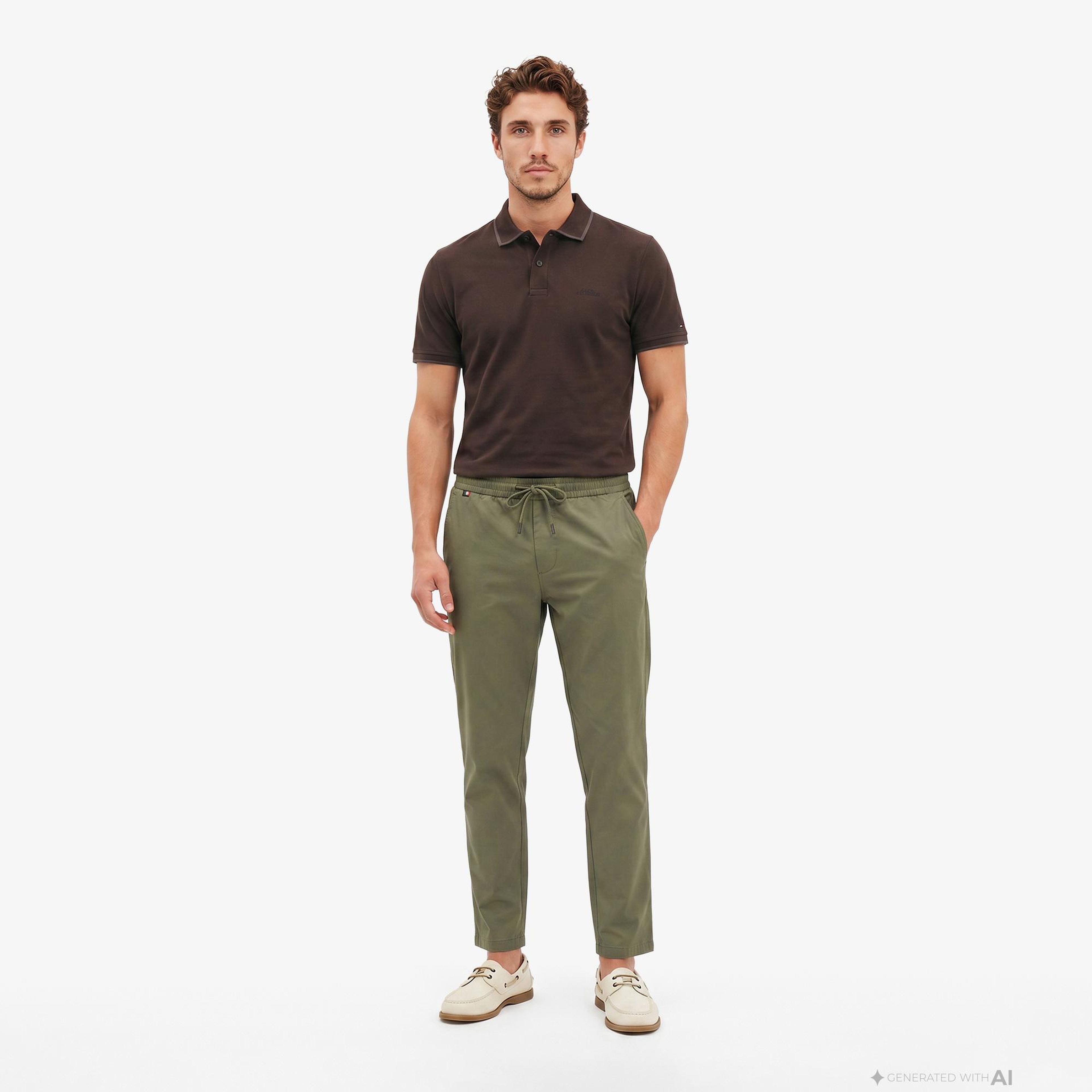 Tommy Hilfiger Seasonal Quality Erkek Yeşil Pantolon