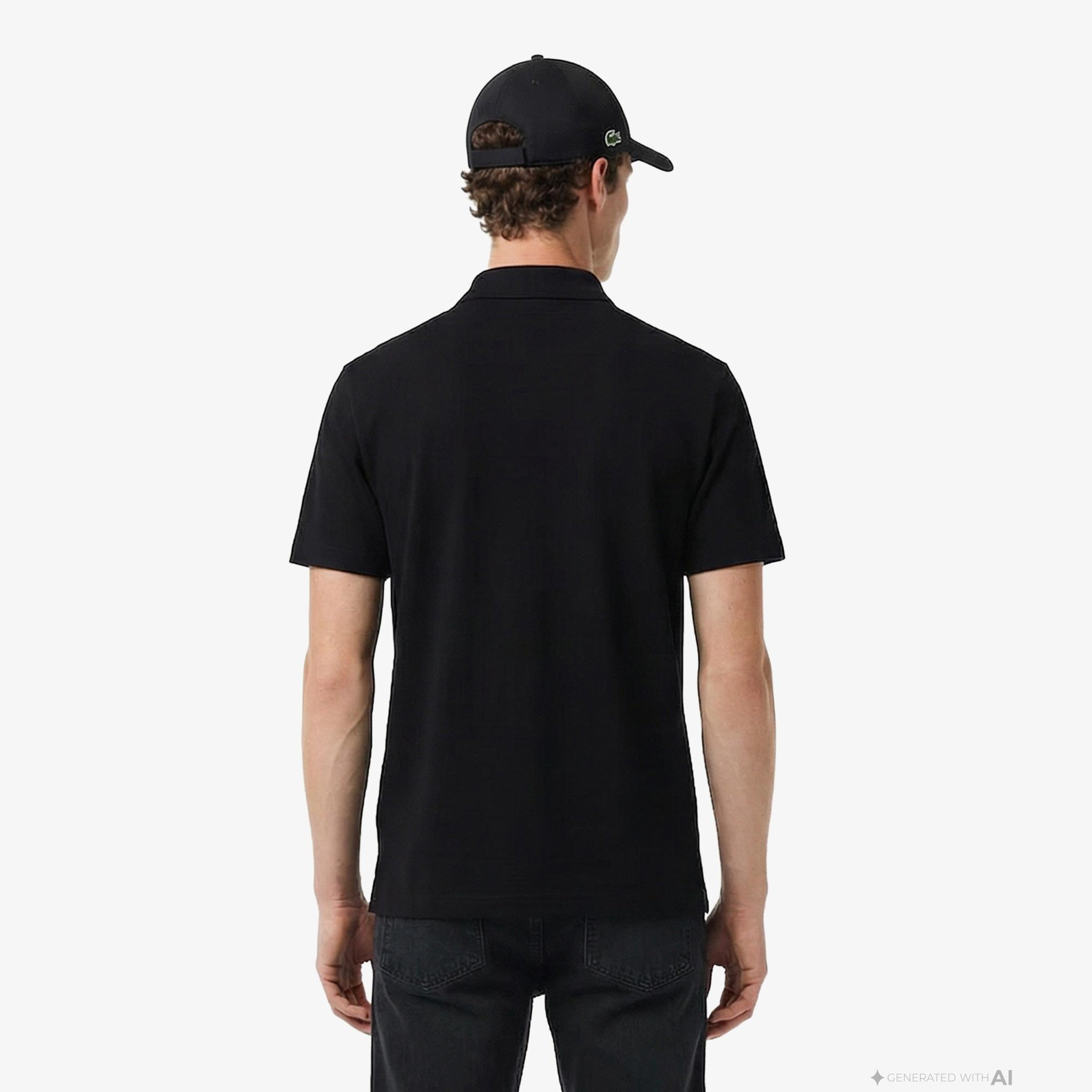 Erkek Regular Fit Siyah Polo