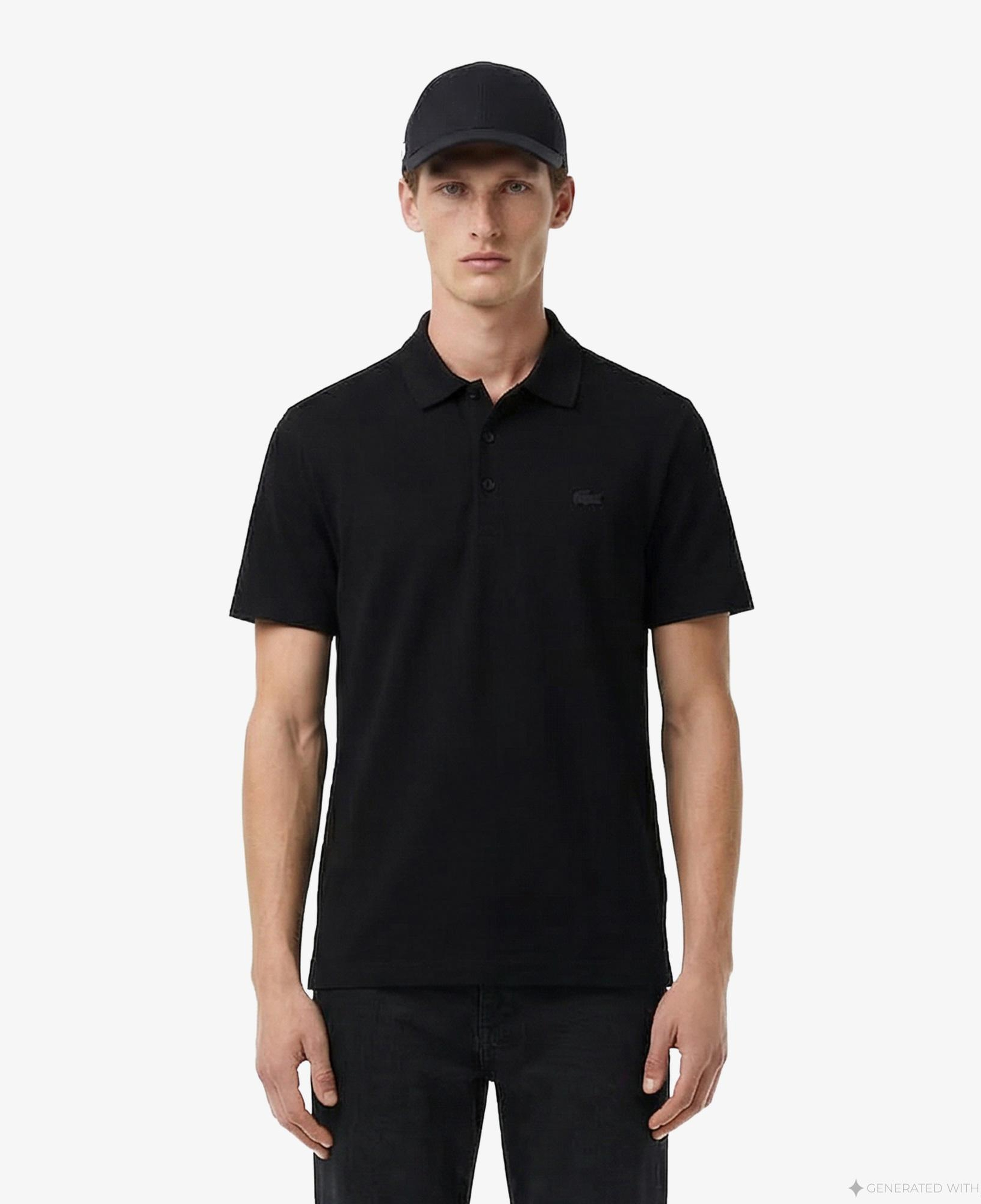 Erkek Regular Fit Siyah Polo