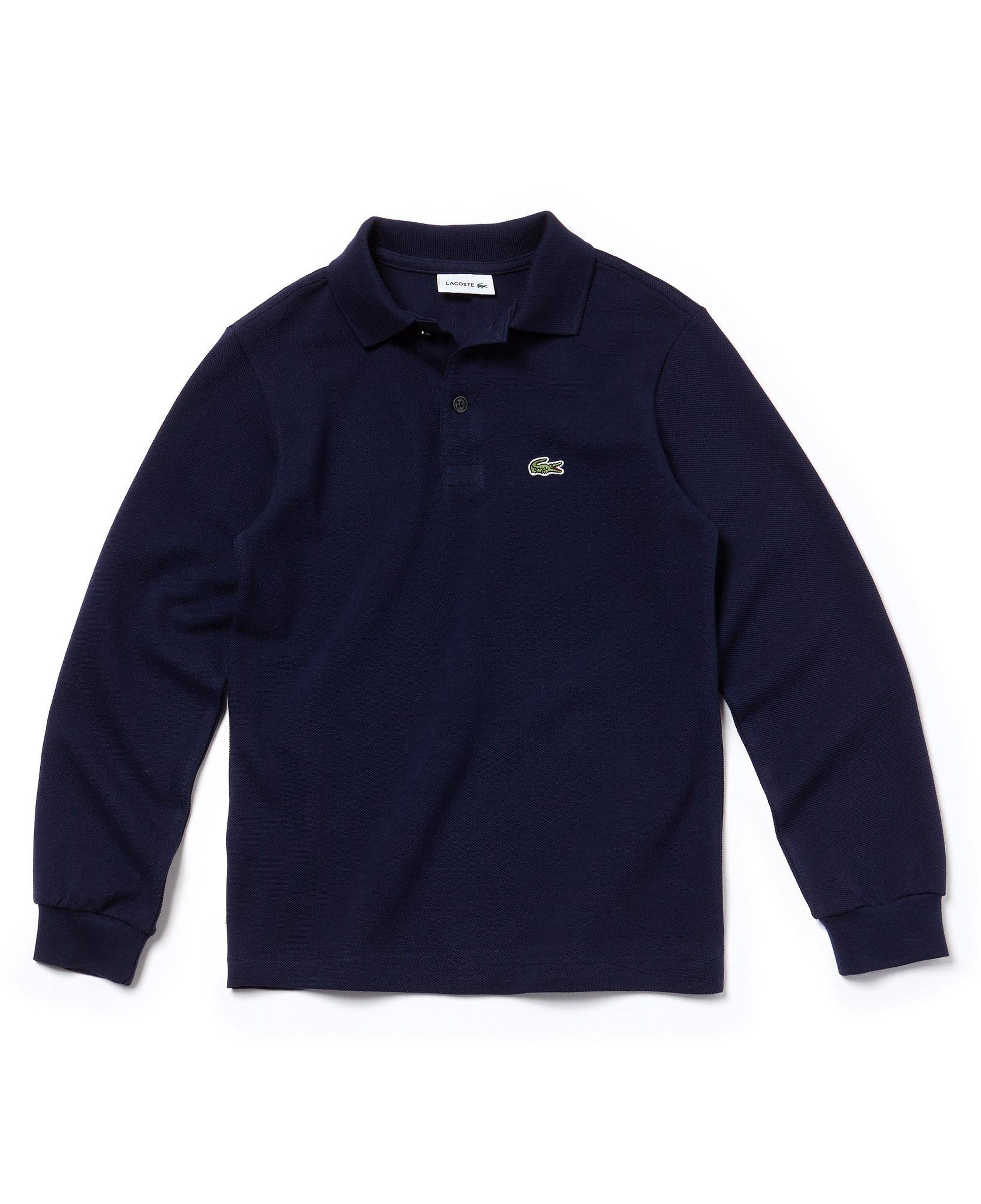 Lacoste Erkek Çocuk Regular Fit Uzun Kollu Lacivert Polo