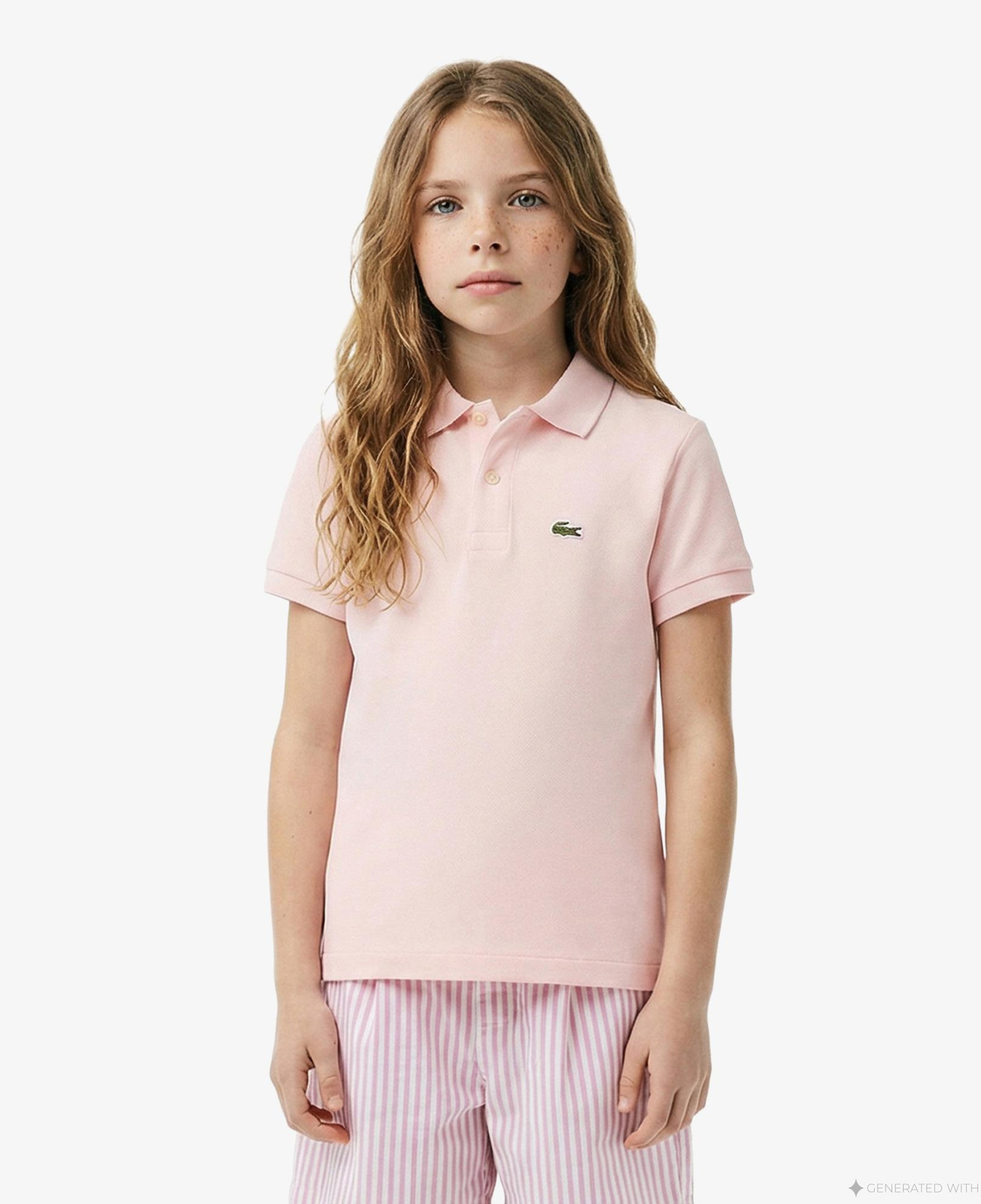 Lacoste Çocuk Regular Fit Açık Pembe Polo