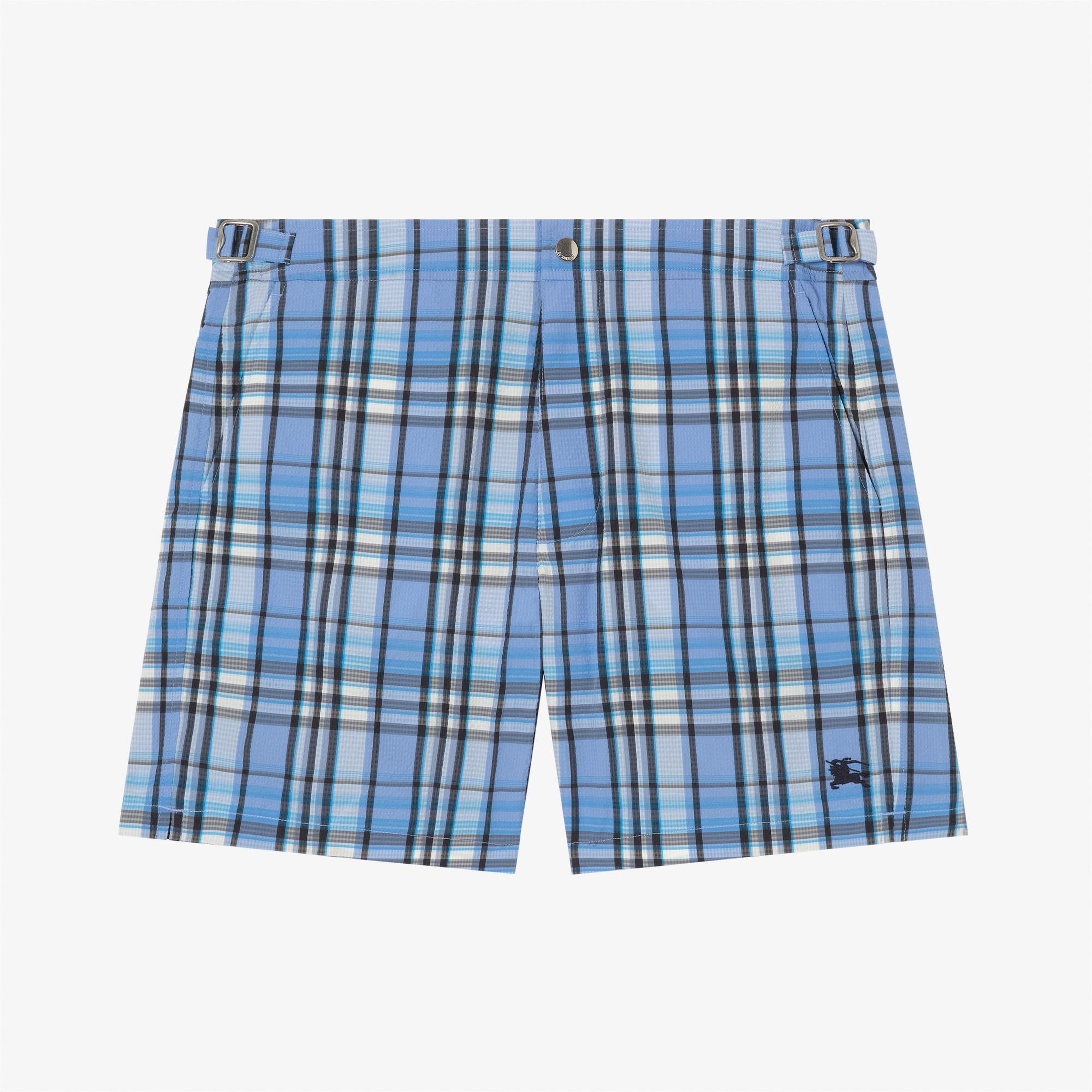 Burberry Erkek Mavi Deniz Şortu