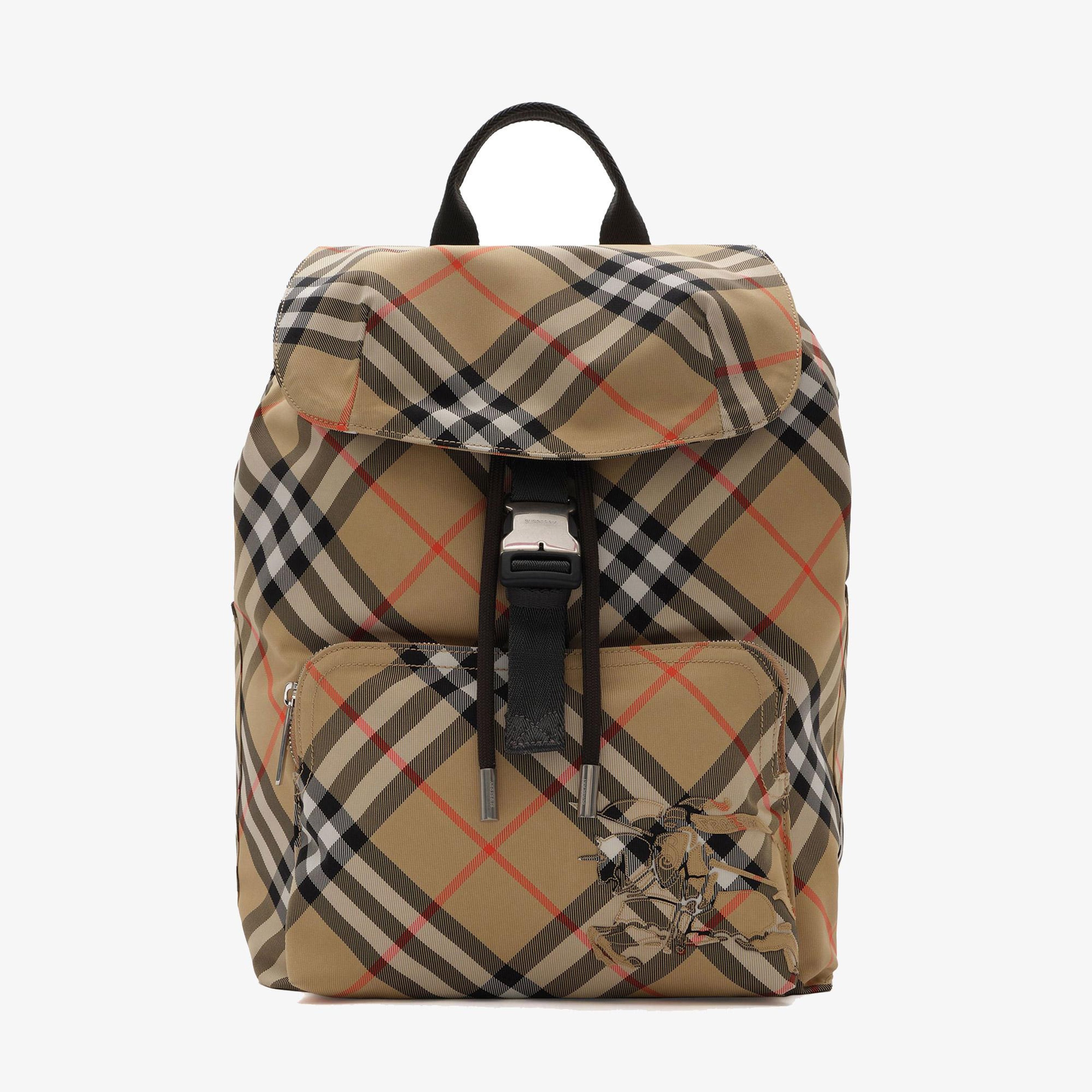 Burberry Check Erkek Bej Sırt Çantası