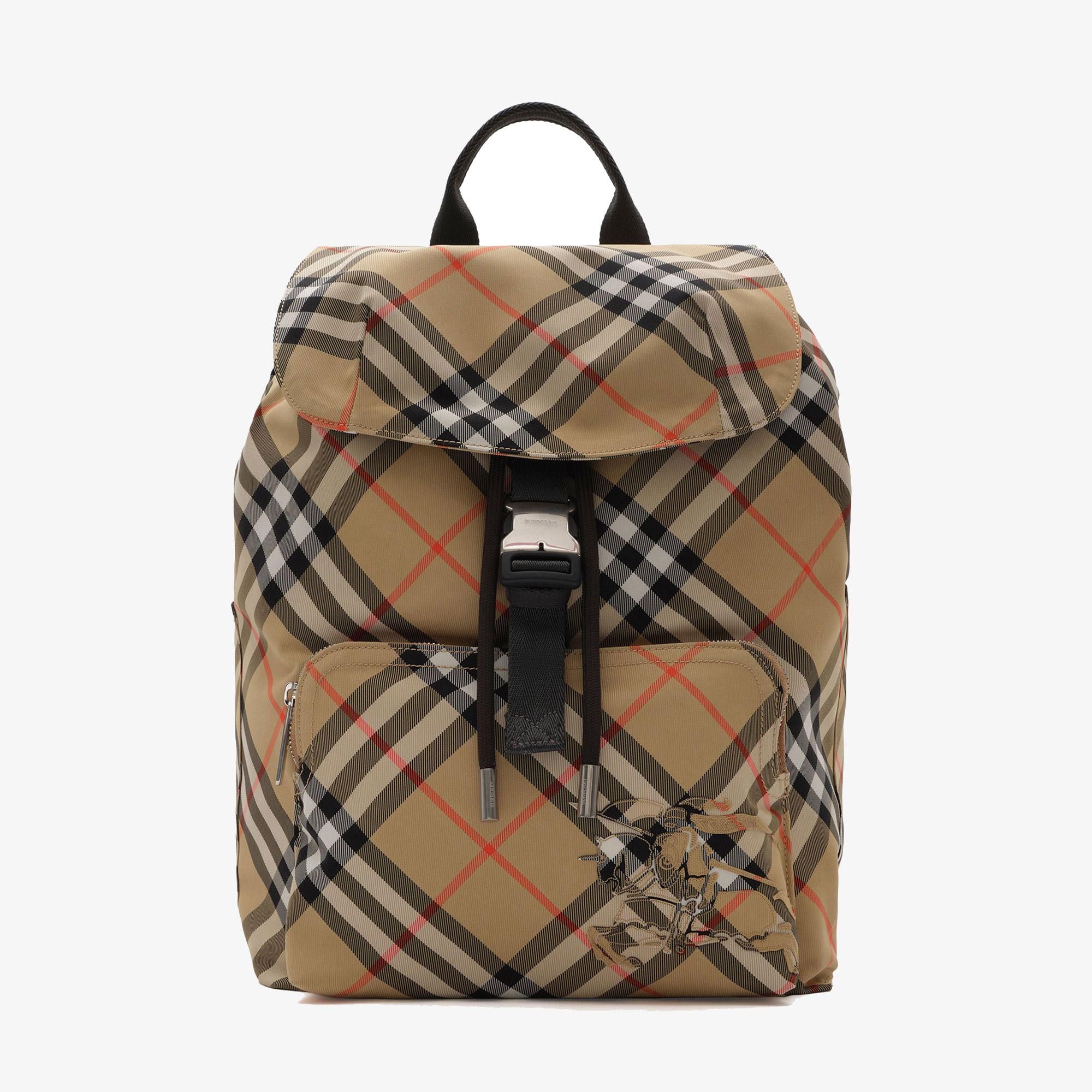 Burberry Check Erkek Bej Sırt Çantası