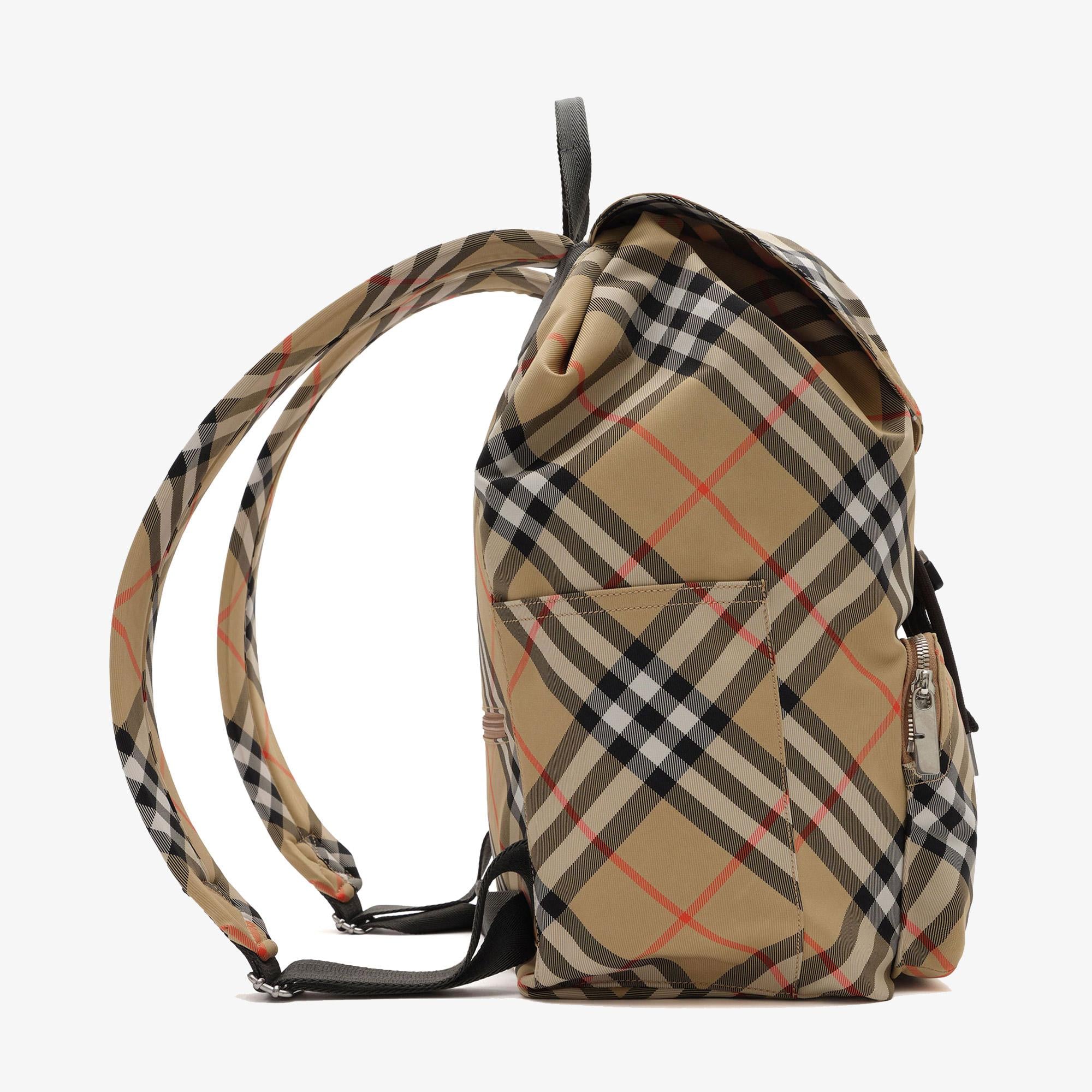 Burberry Check Erkek Bej Sırt Çantası