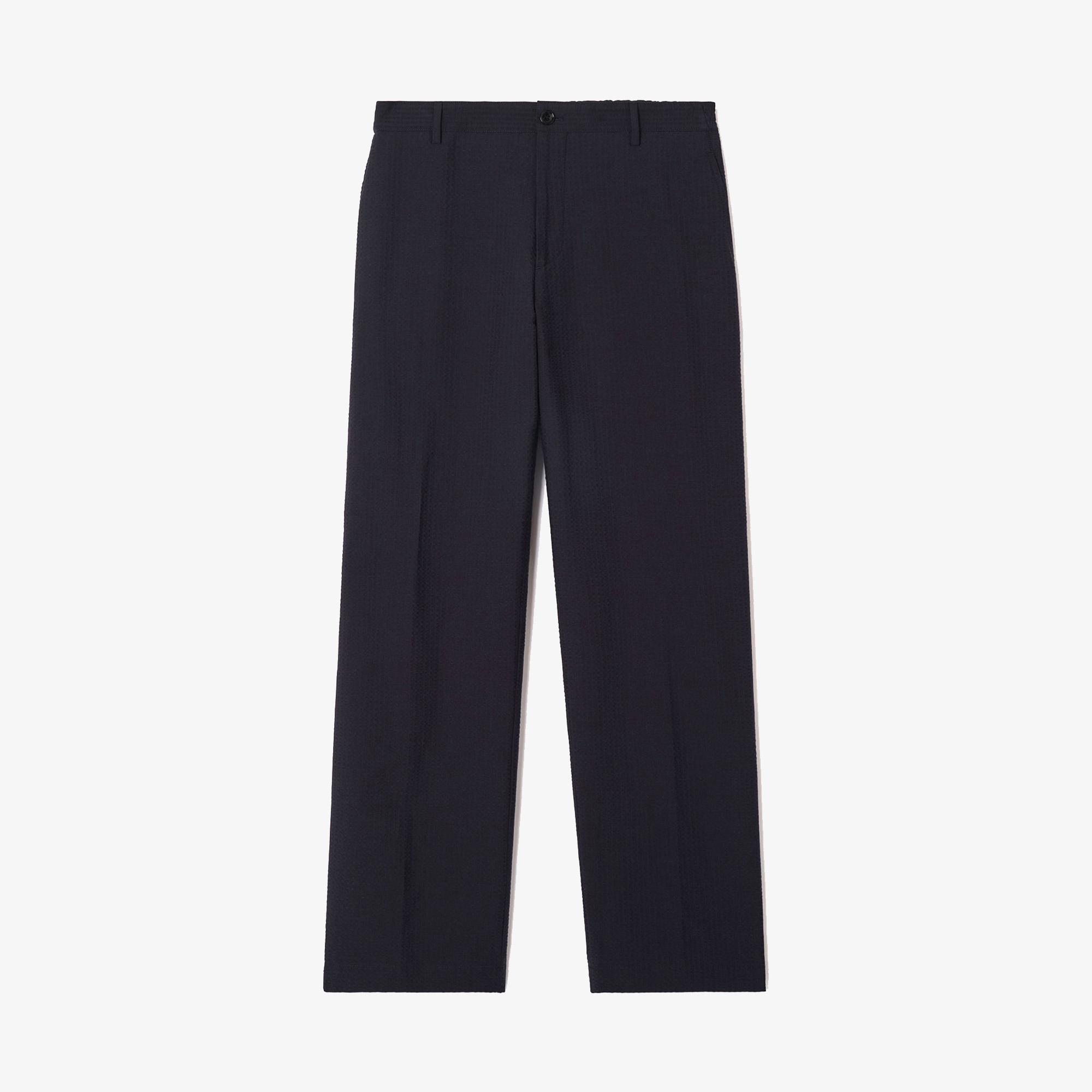 Burberry Erkek Lacivert Keten Pantolon
