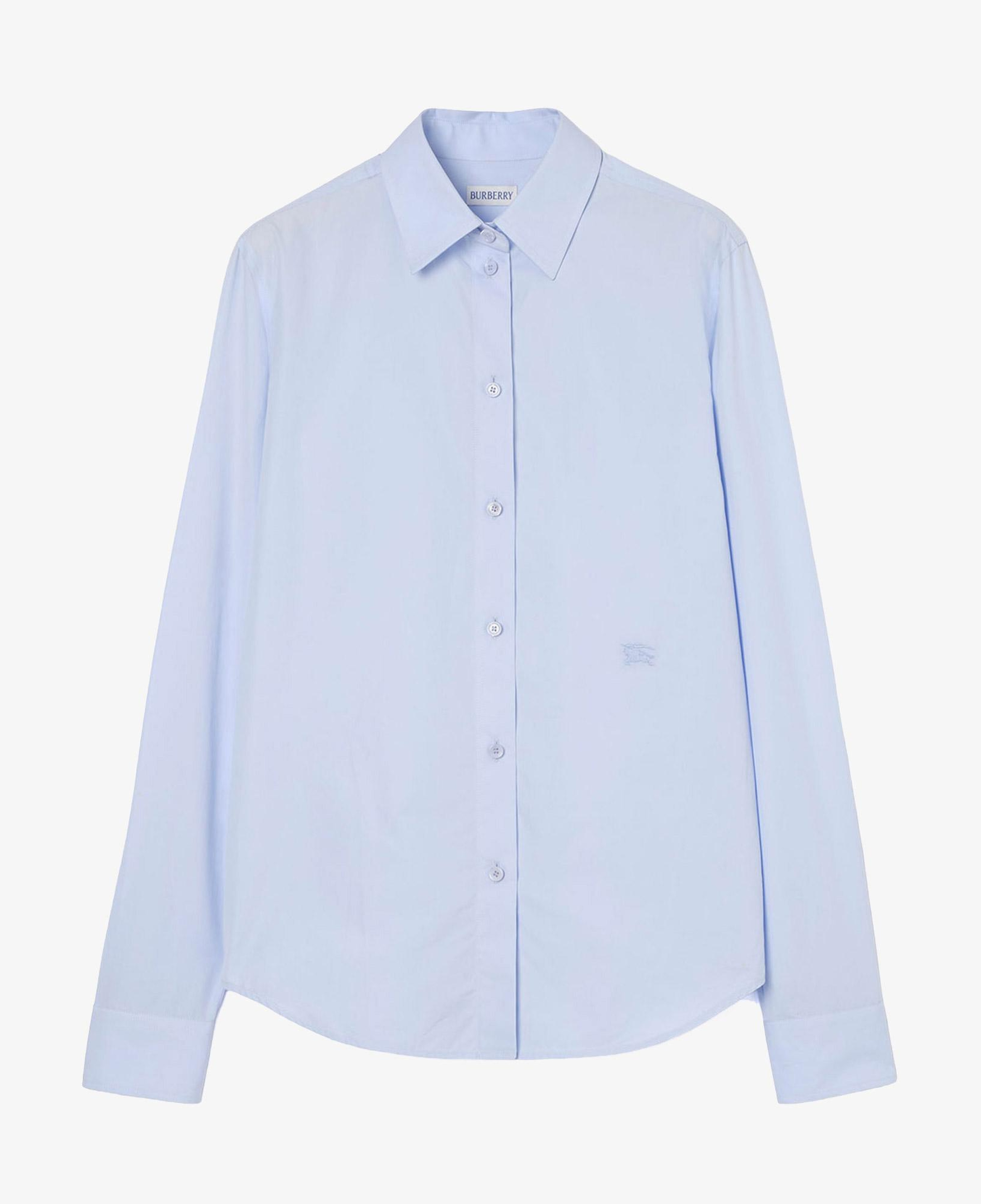 Burberry Regular Fit Cotton Poplin Formal Kadın Mavi Gömlek