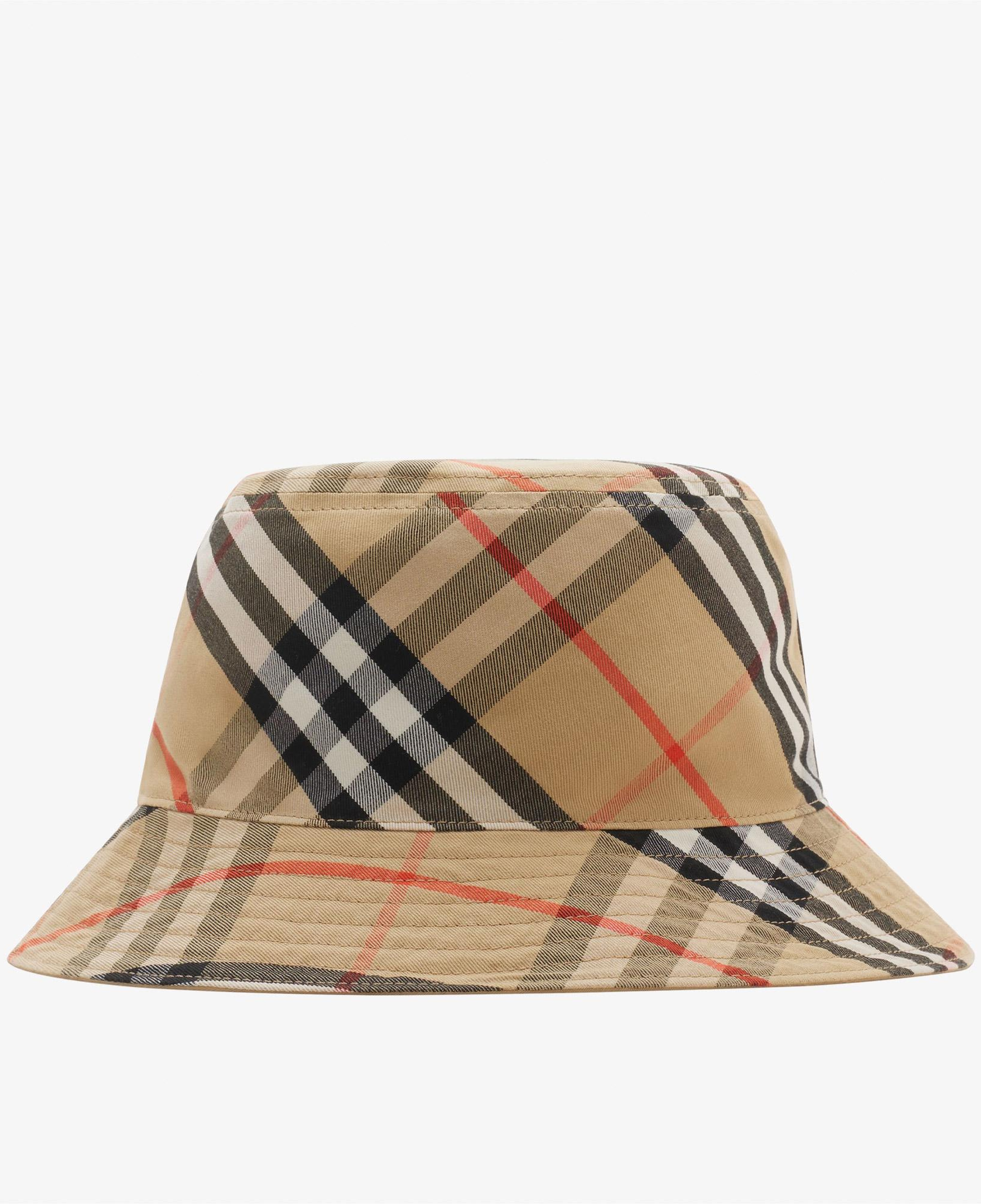Burberry Reversible Gabardine Bucket Erkek Krem Rengi Şapka