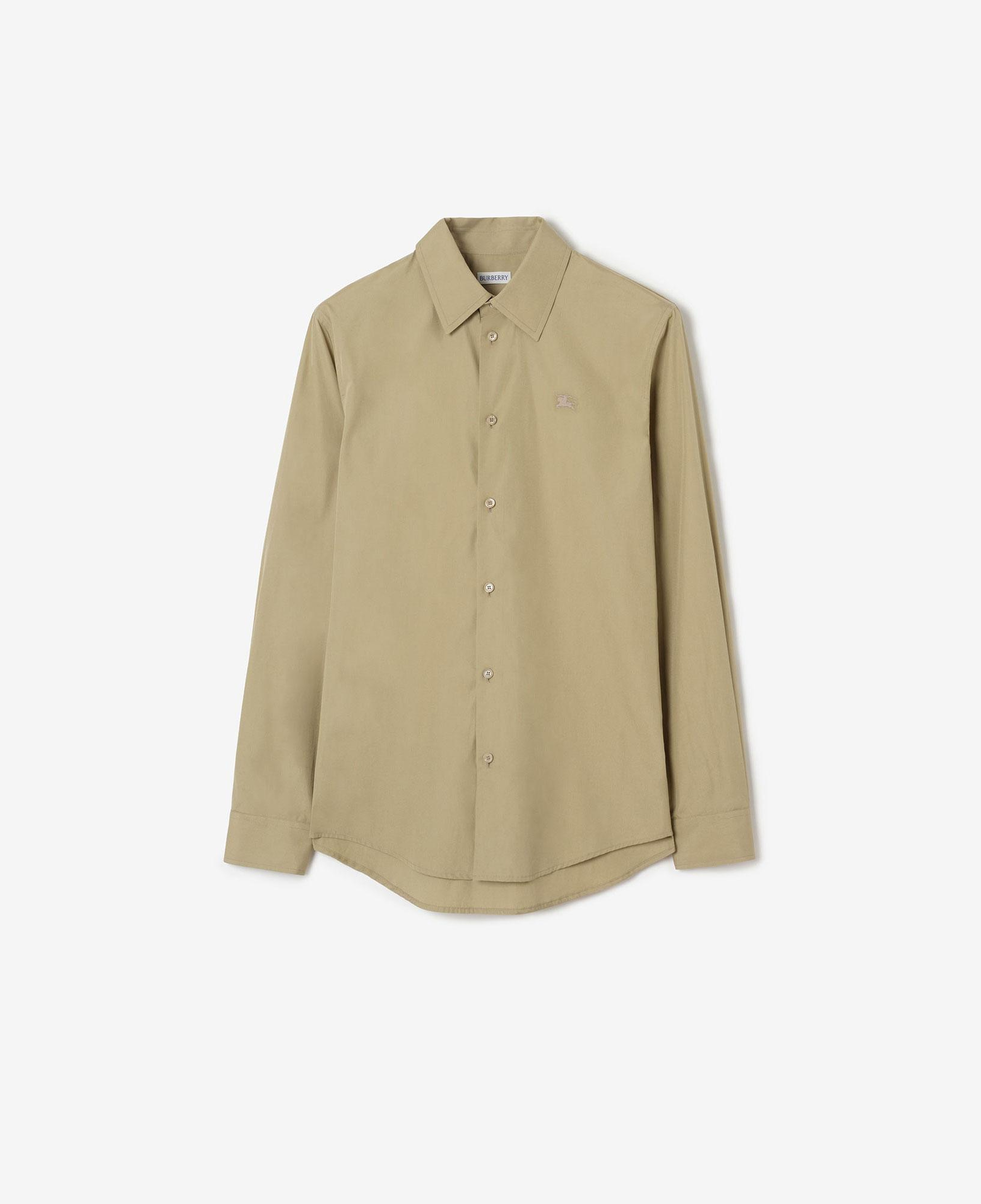 Burberry Regular Fit Cotton Poplin Erkek Bej Gömlek