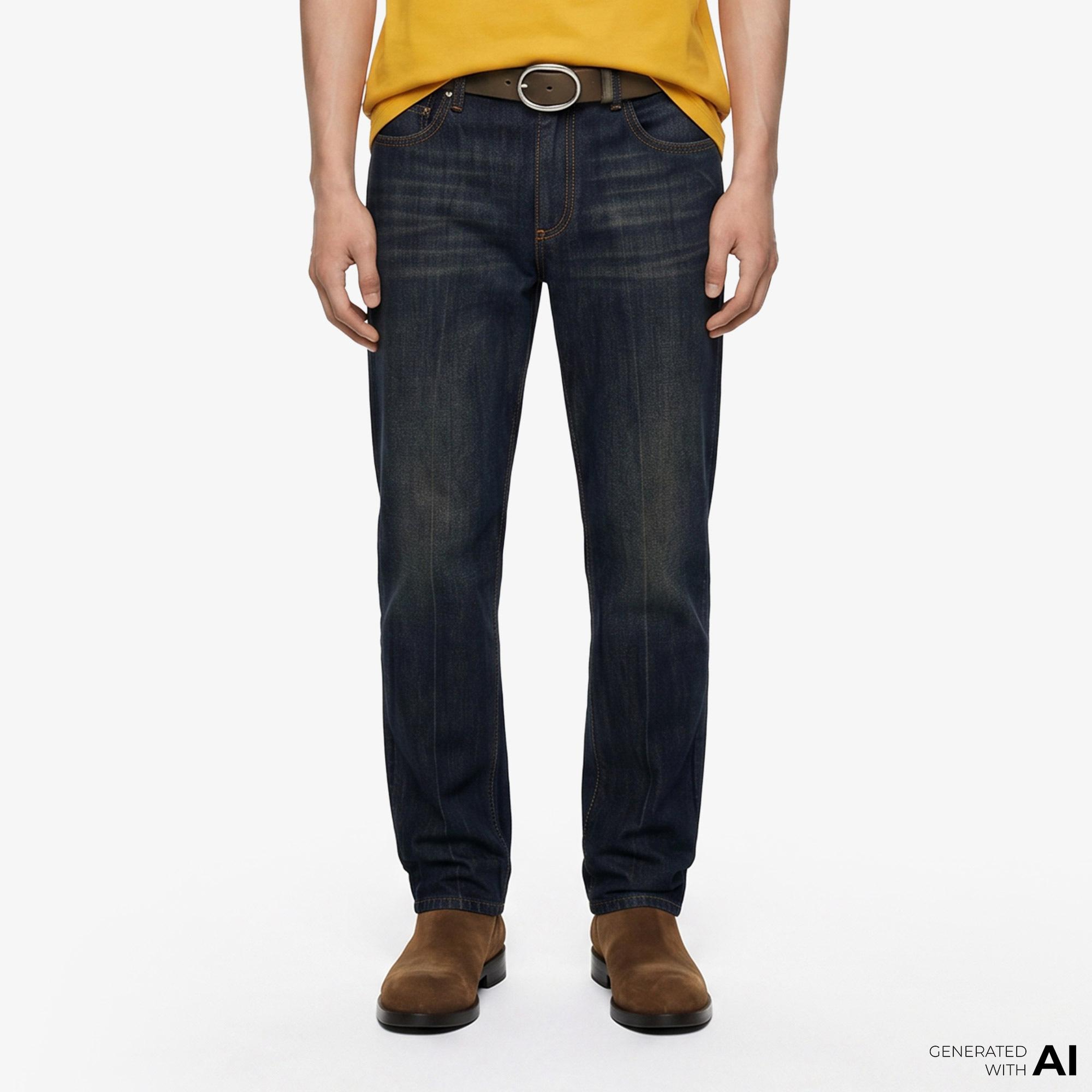 Burberry Erkek Lacivert Pantolon