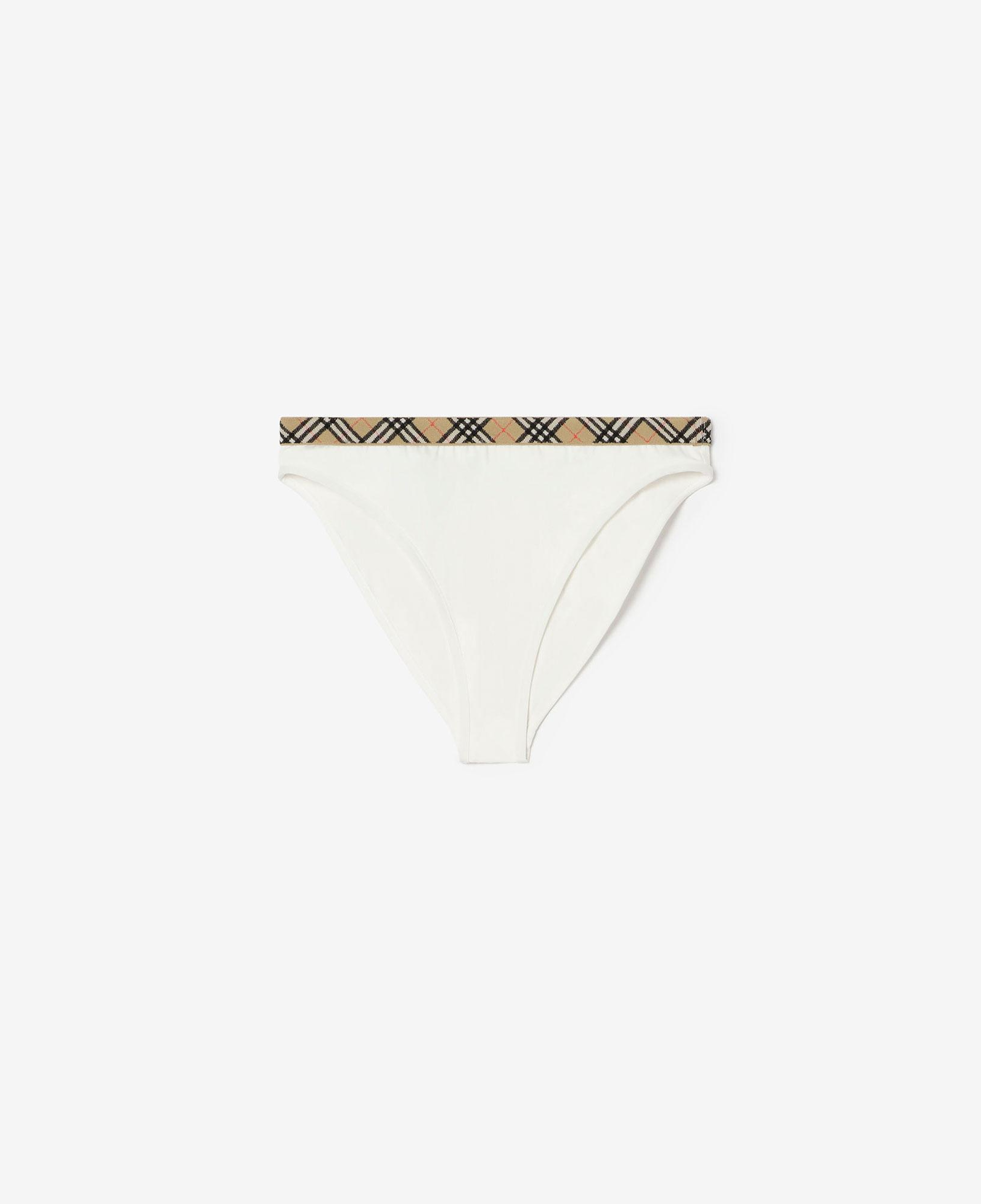 Burberry Check Trim Kadın Beyaz Bikini Altı