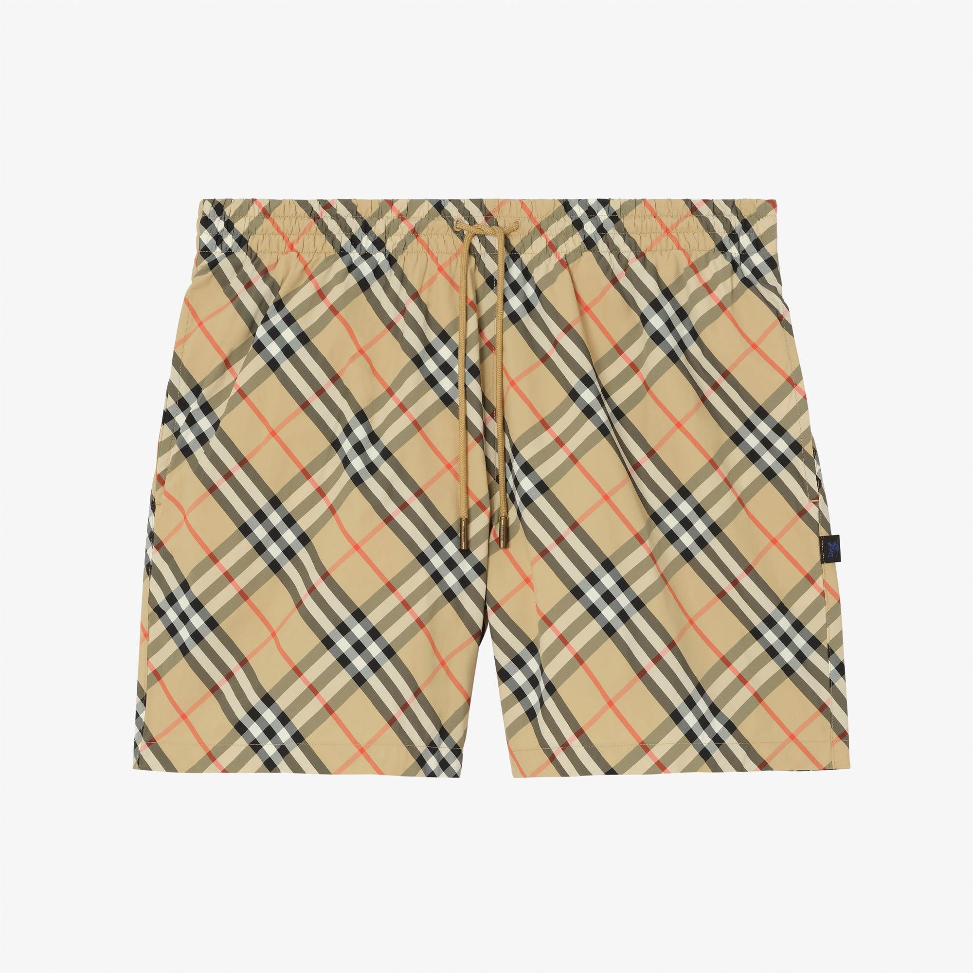 Burberry Erkek Bej Deniz Şortu
