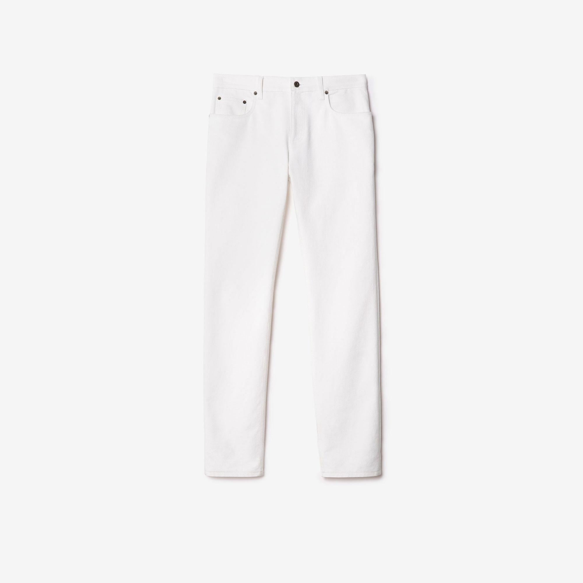 Burberry Erkek Beyaz Pantolon