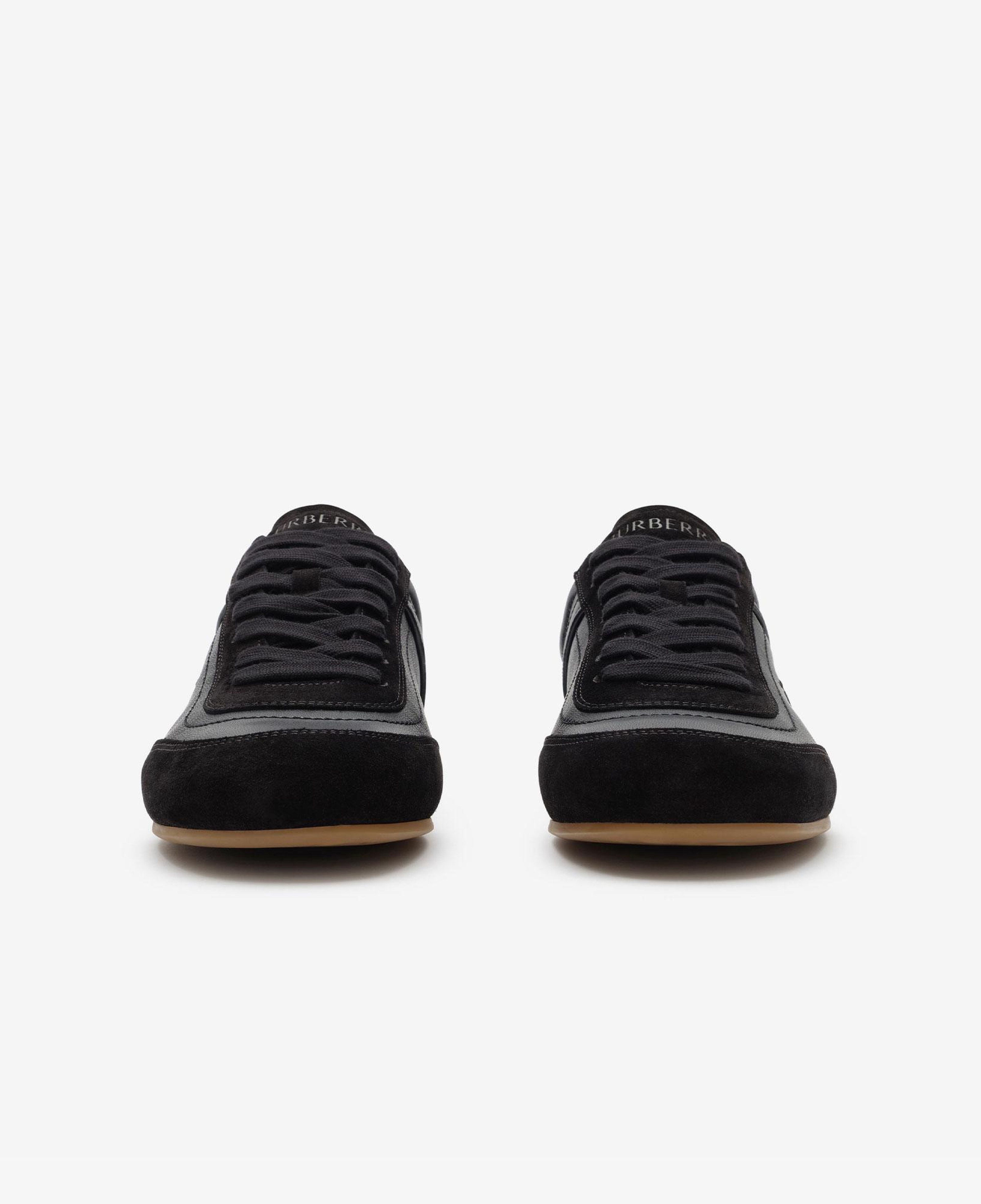 Burberry Leather Knight Runner Kadın Siyah Sneaker