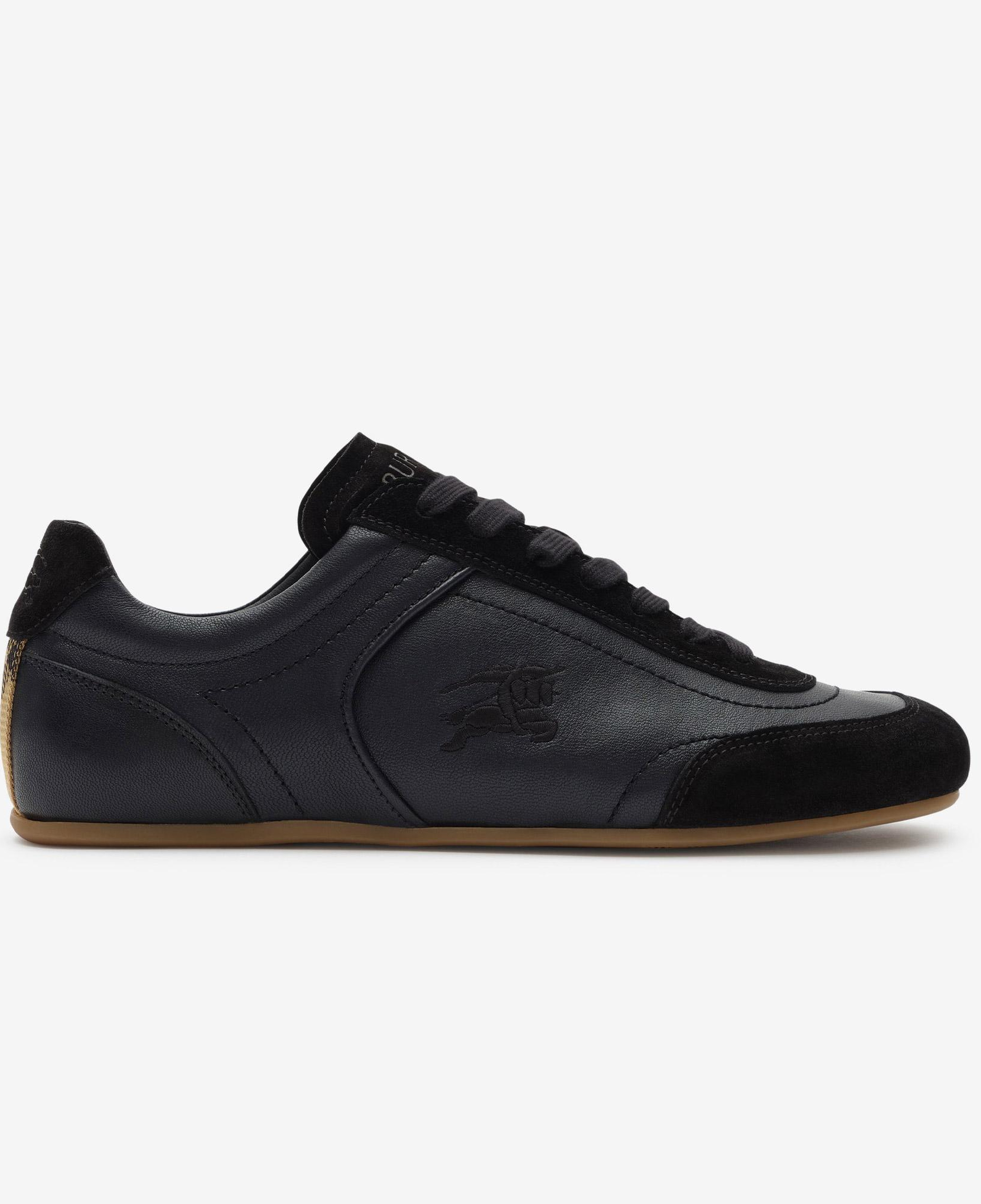 Burberry Leather Knight Runner Kadın Siyah Sneaker