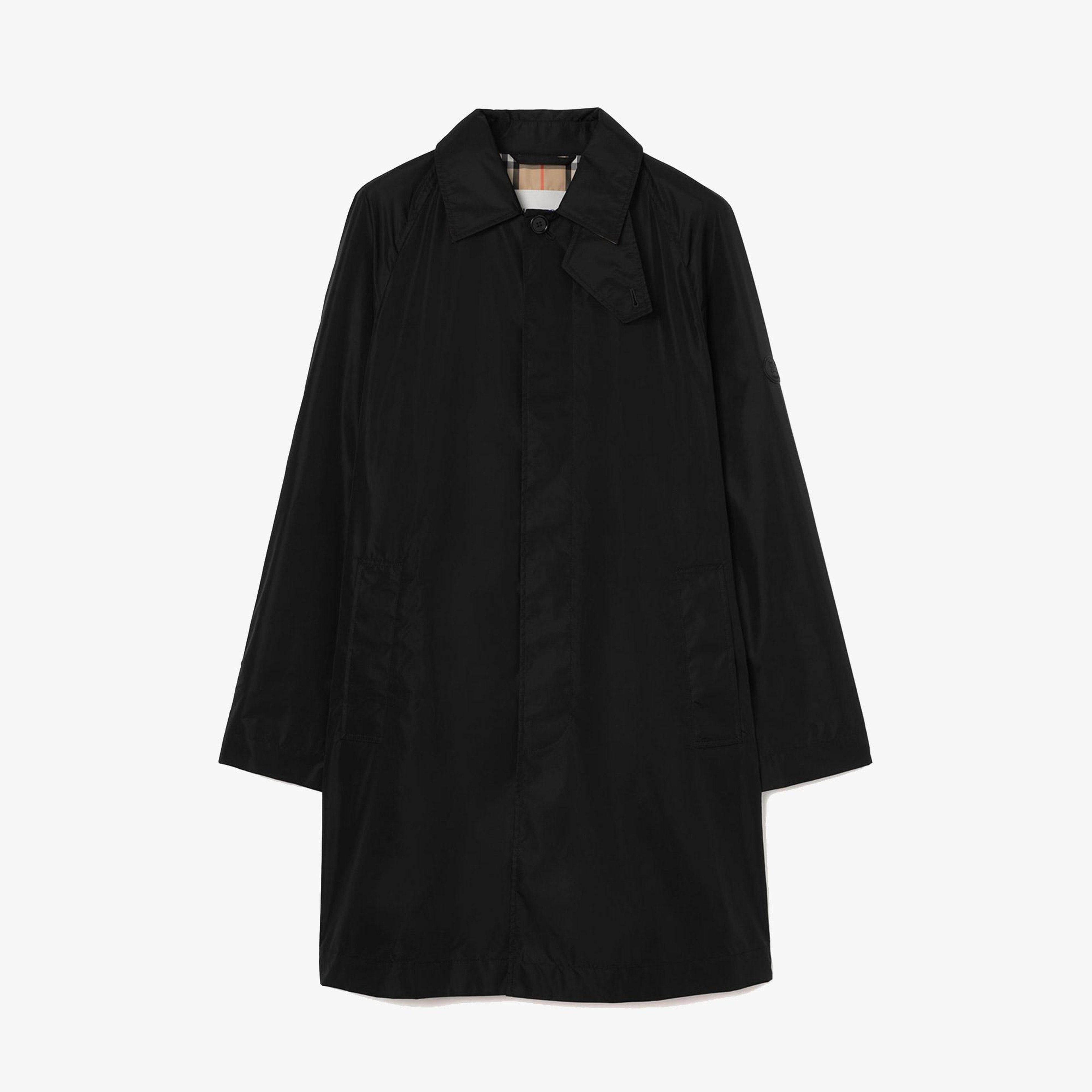 Burberry Nylon Ridgewood Car Erkek Siyah Pardesü