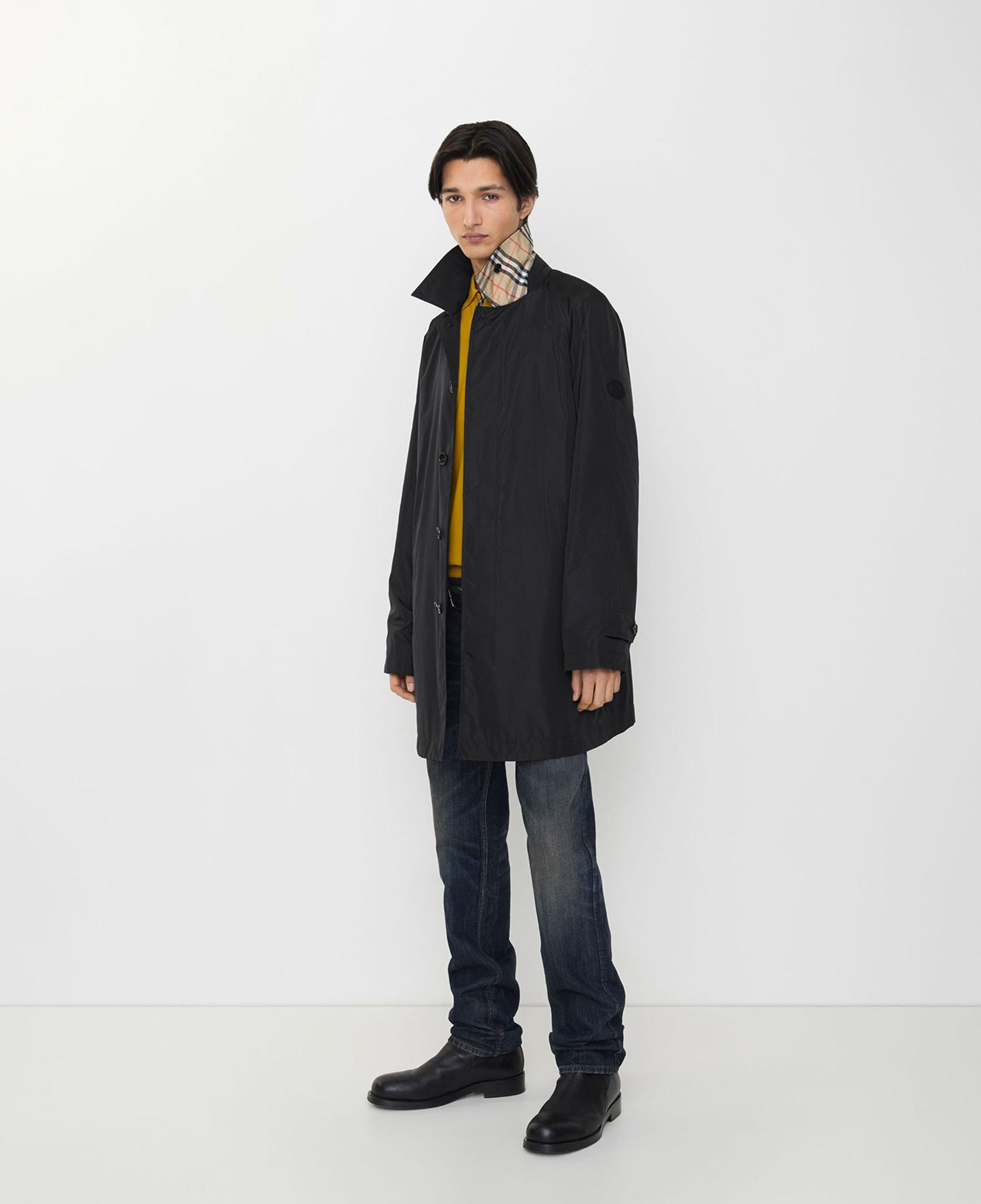 Burberry Nylon Ridgewood Car Erkek Siyah Pardesü