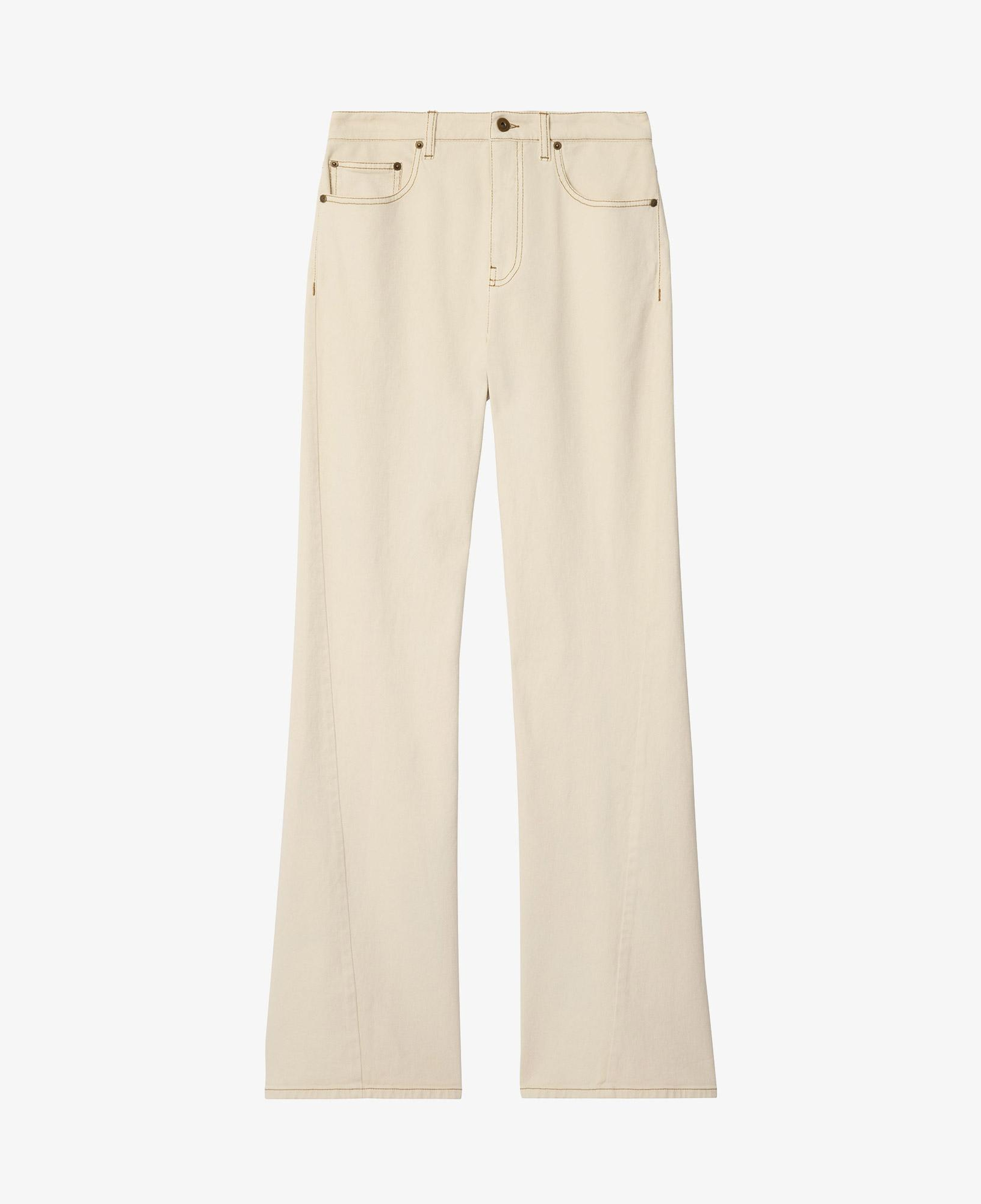 Burberry High Rise Bootcut Kadın Beyaz Jean