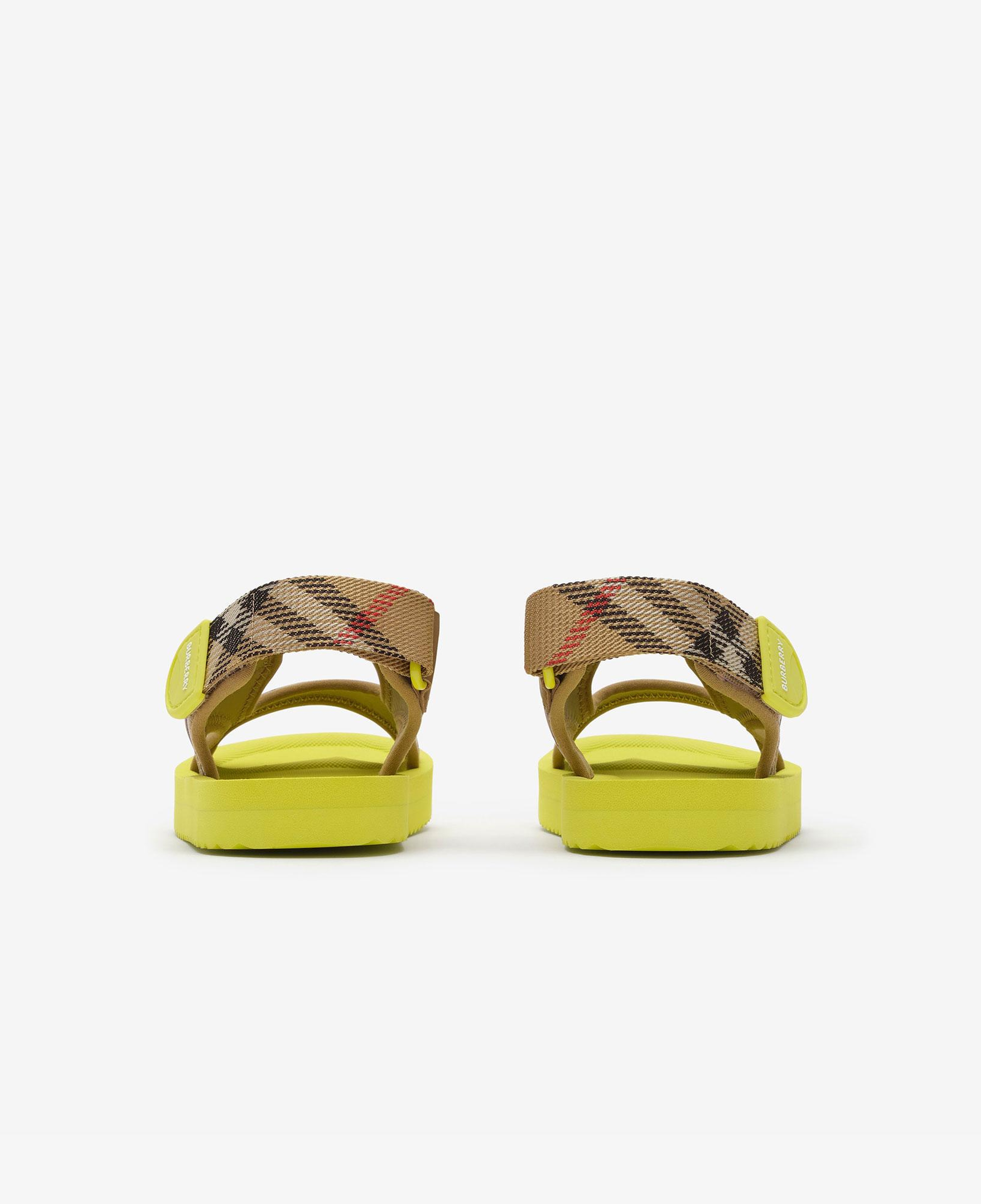 Burberry Check Çocuk Yeşil Sandalet