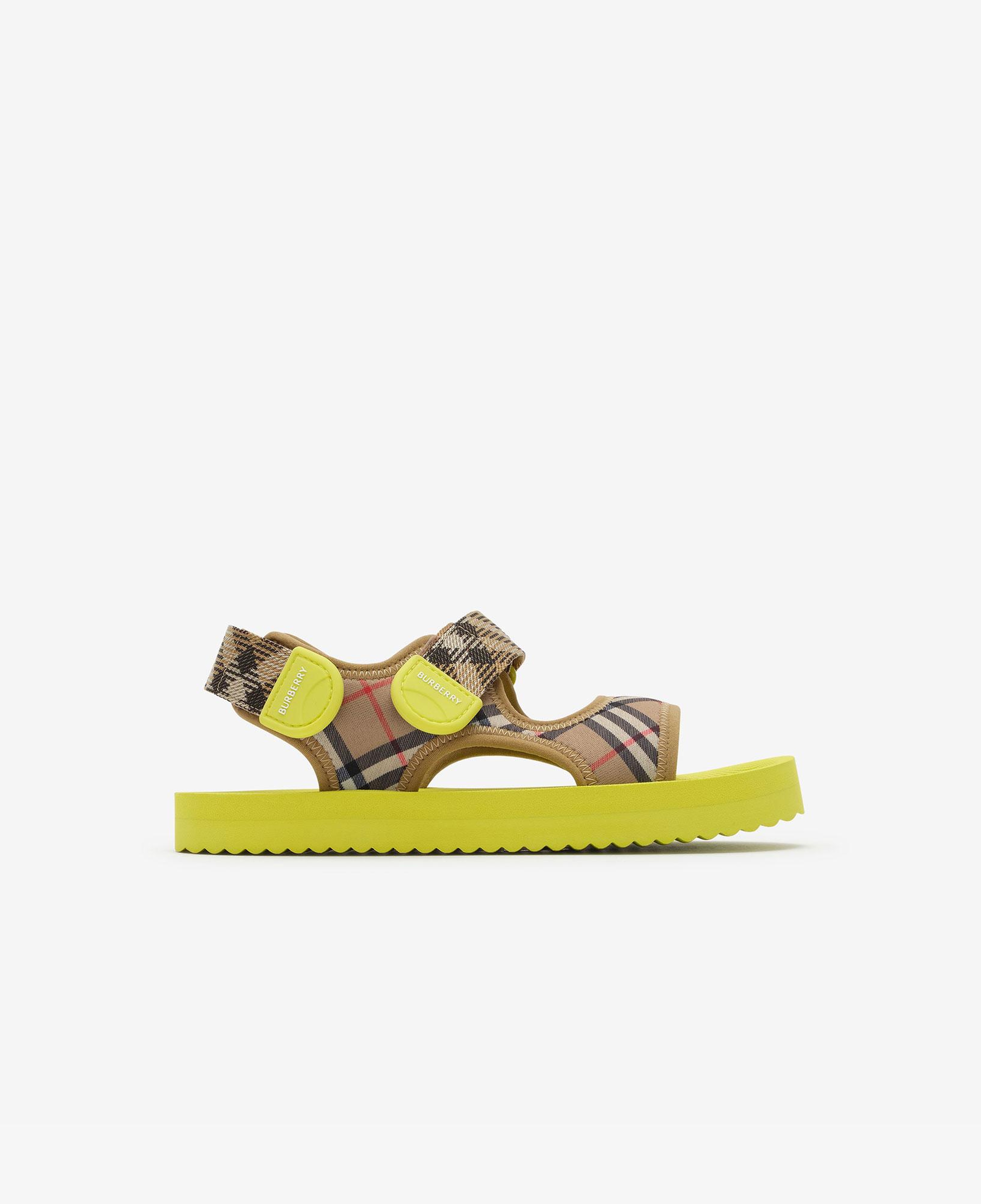 Burberry Check Çocuk Yeşil Sandalet