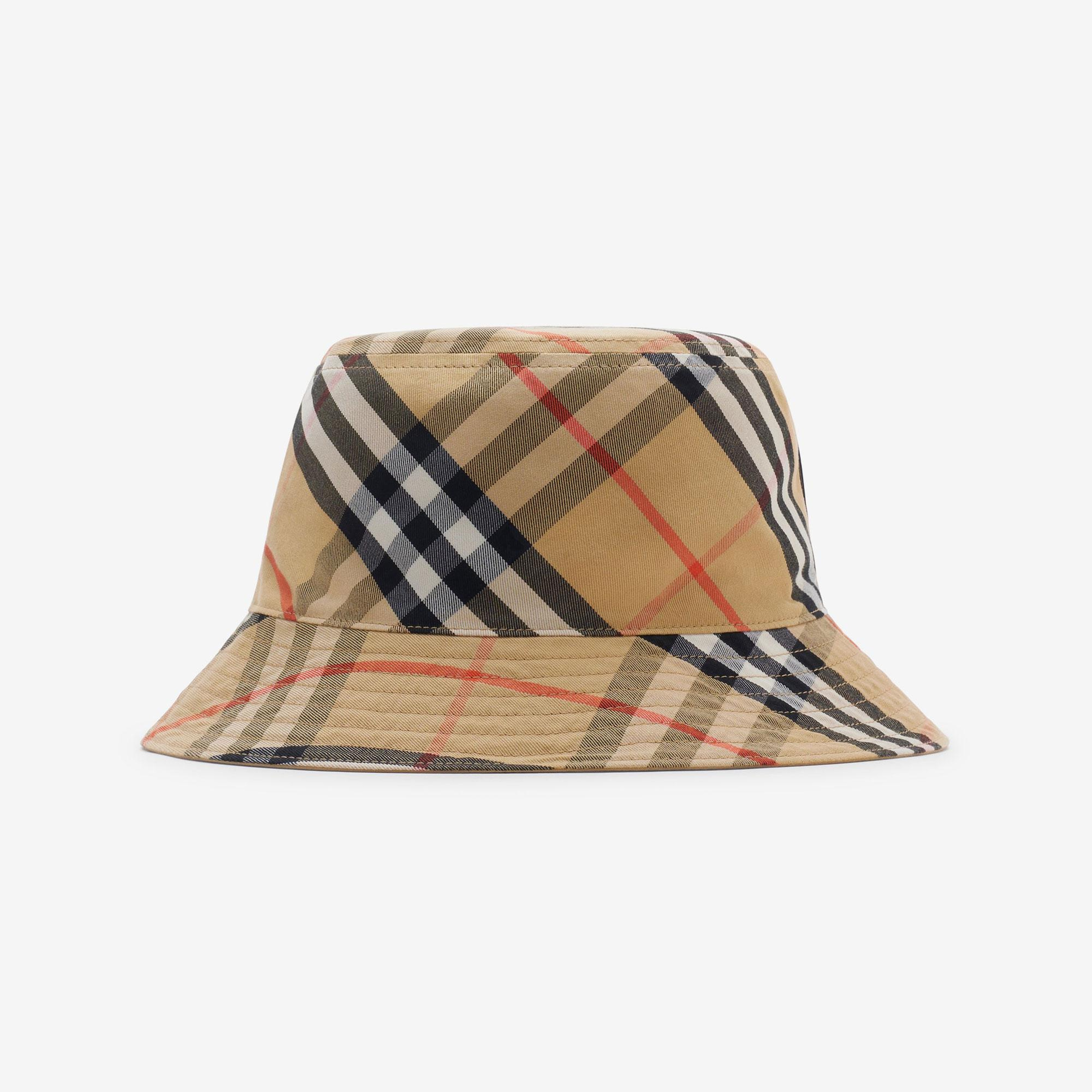 Burberry Reversible Gabardine Bucket Erkek Siyah Şapka