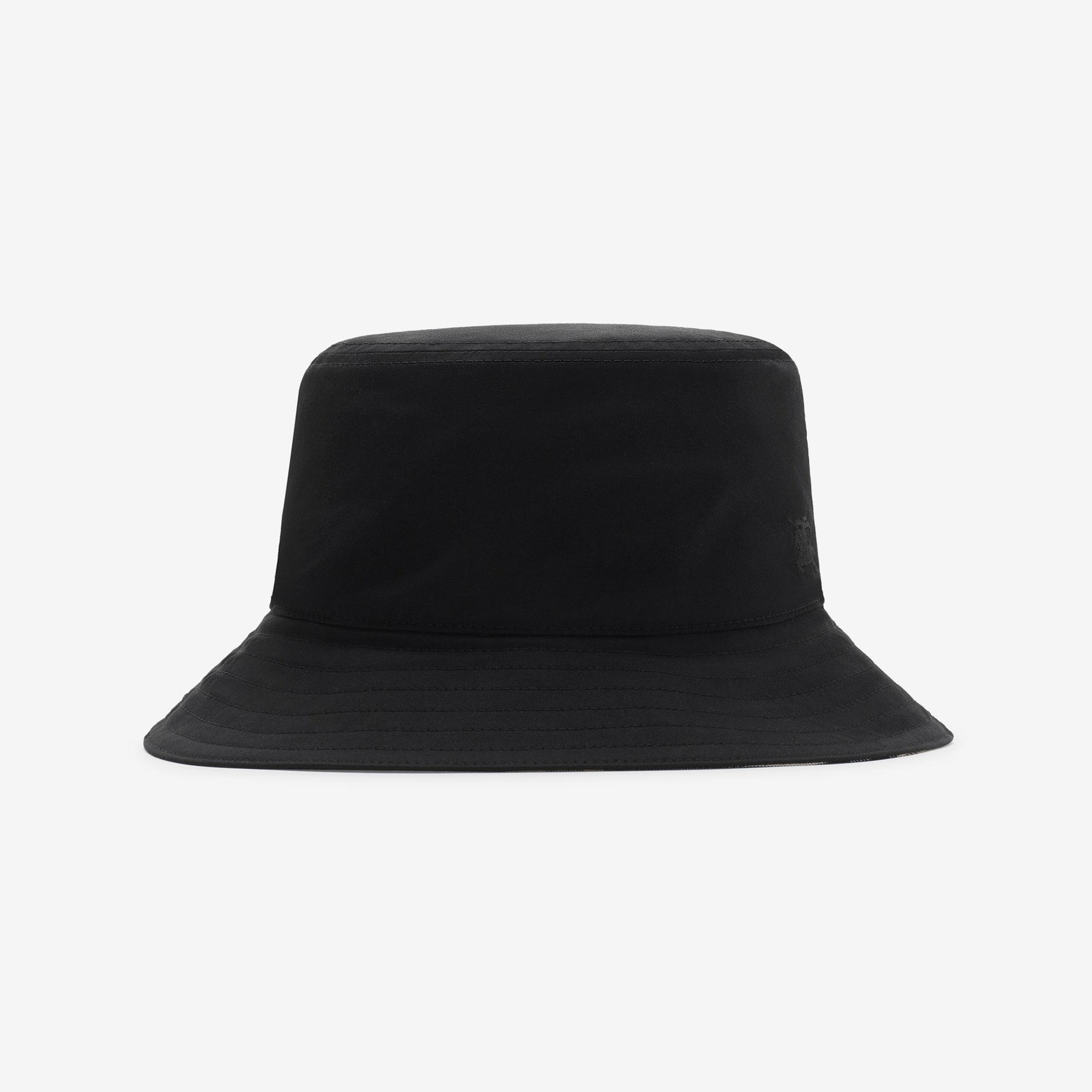 Burberry Reversible Gabardine Bucket Erkek Siyah Şapka