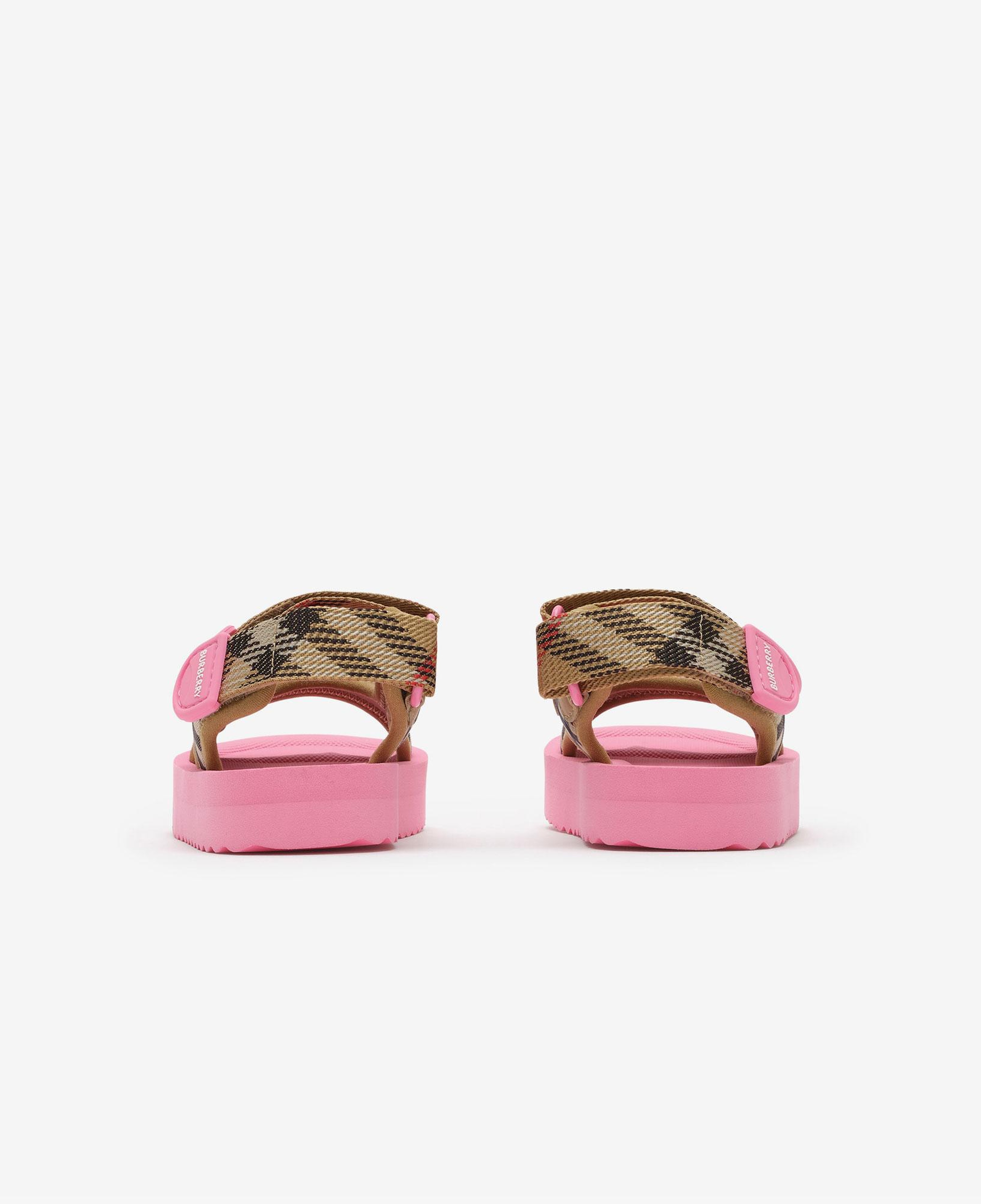 Burberry Check Çocuk Pembe Sandalet