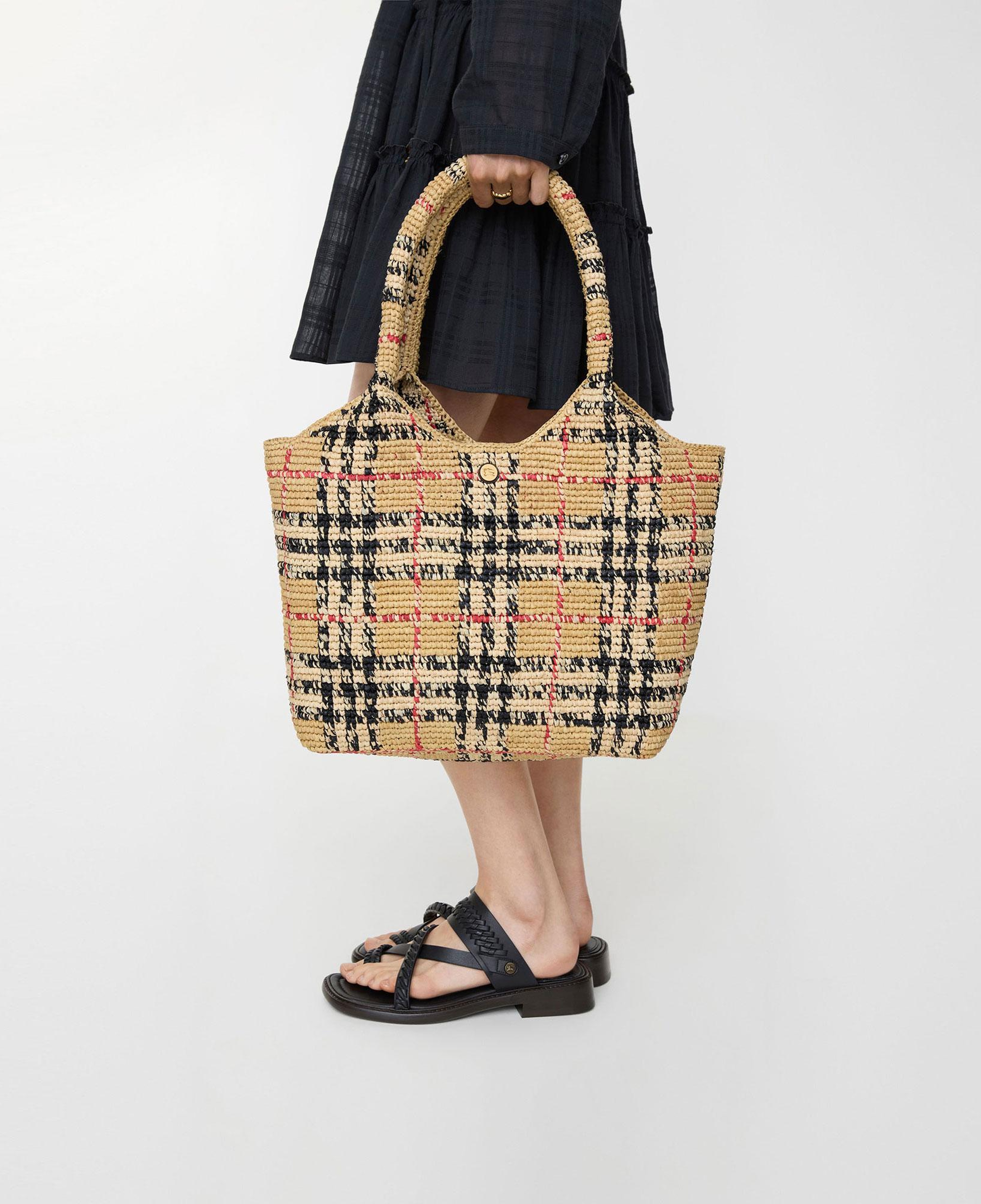 Burberry Small Margate Tote Kadın Bej Omuz Çantası