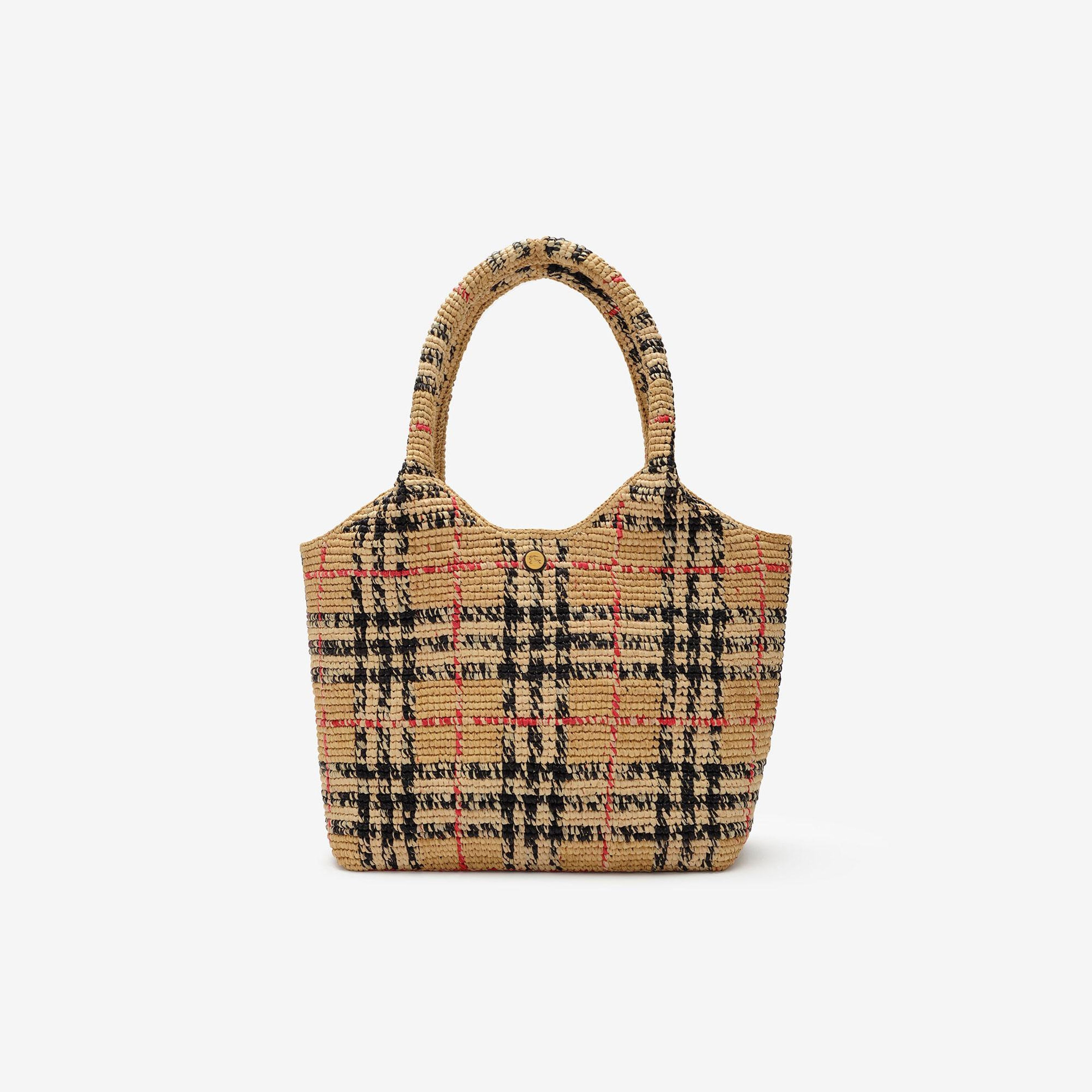 Burberry Small Margate Tote Kadın Bej Omuz Çantası