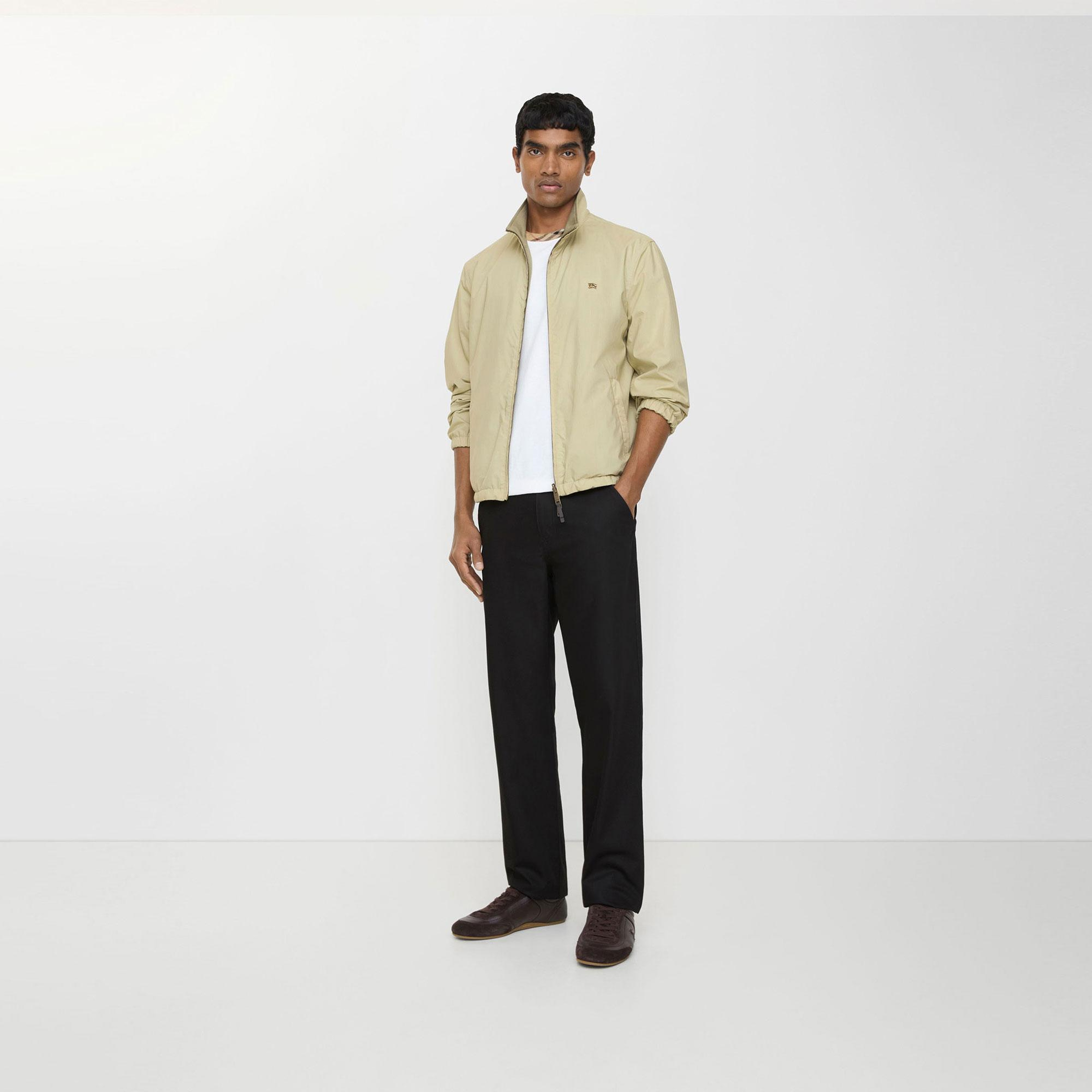 Burberry Cotton Twill Chinos Erkek Siyah Pantolon