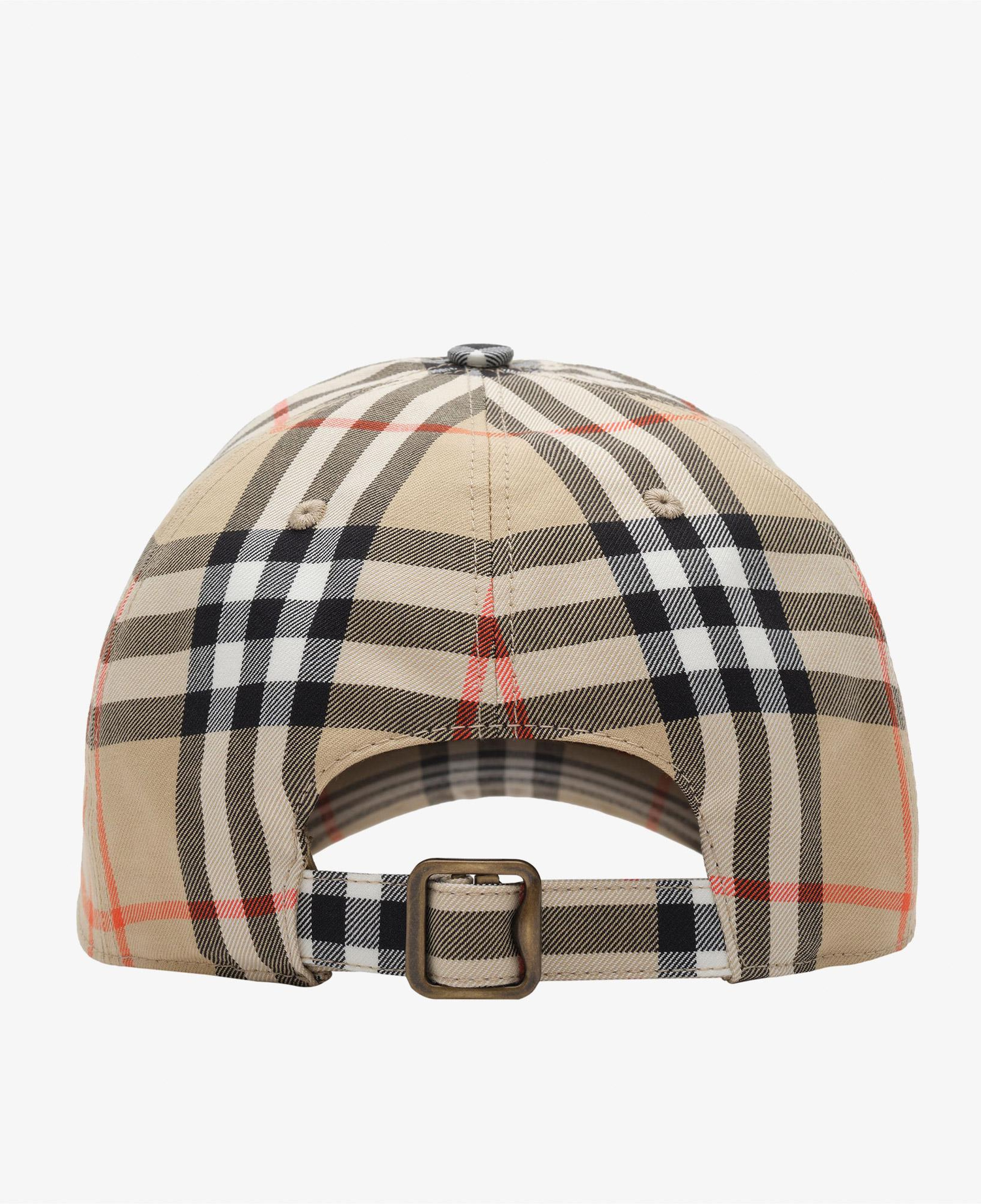 Burberry Check Cotton Baseball Erkek Bej Şapka