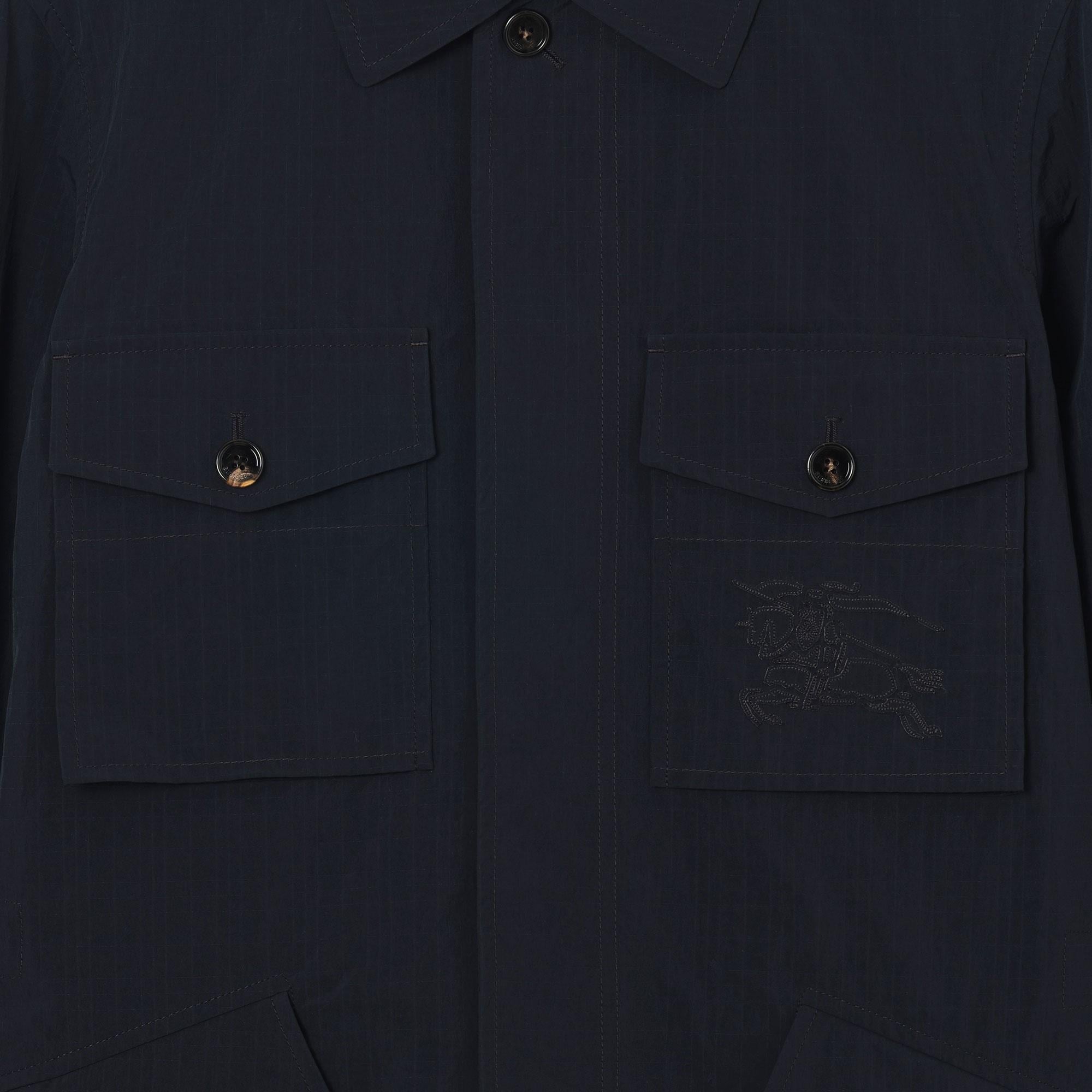 Burberry Erkek Lacivert Mont