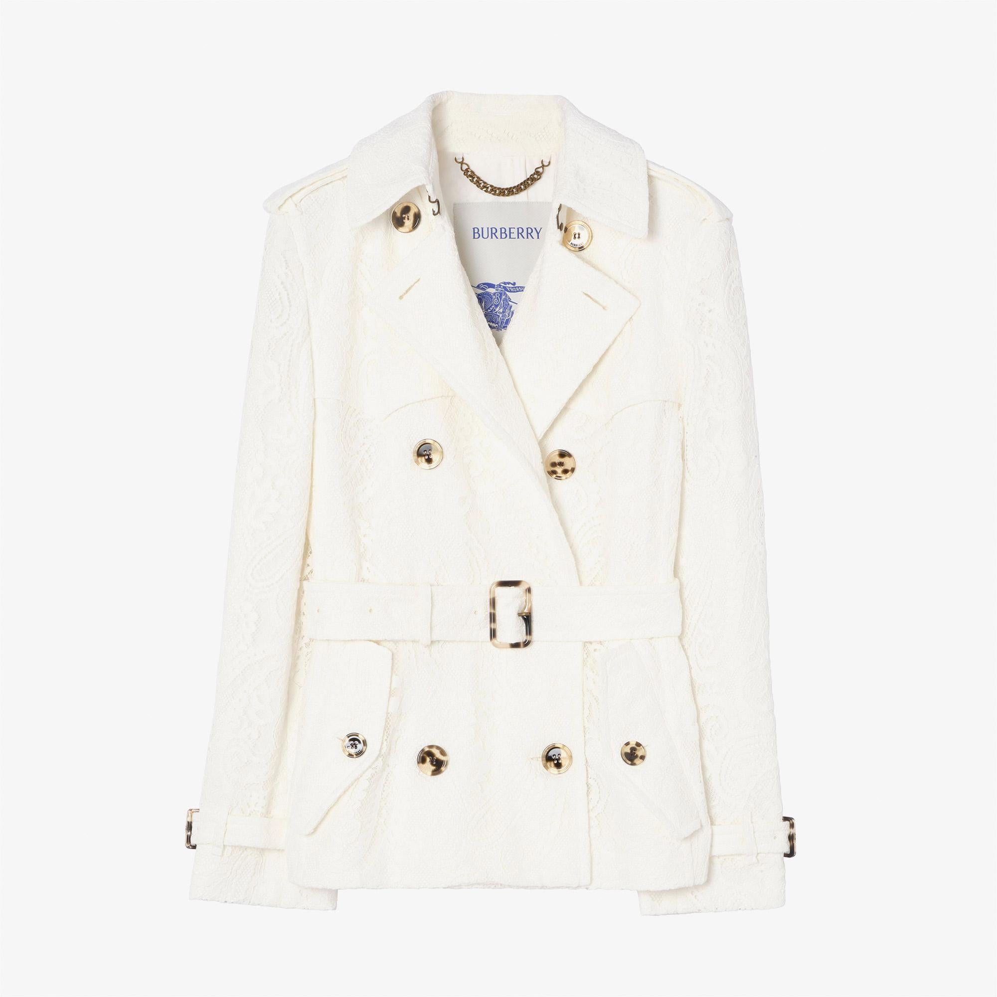 Burberry Kadın Beyaz Mont