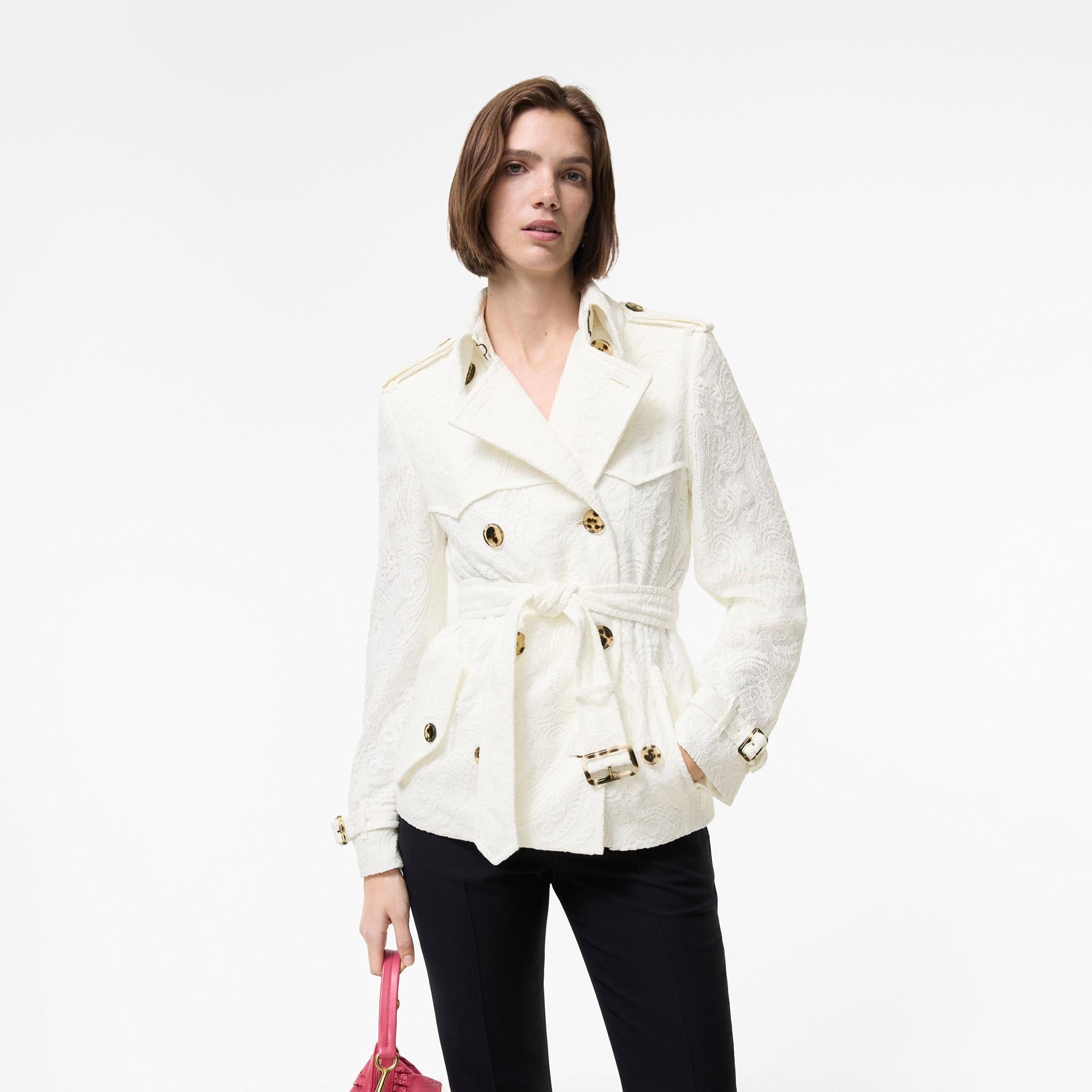 Burberry Kadın Beyaz Mont