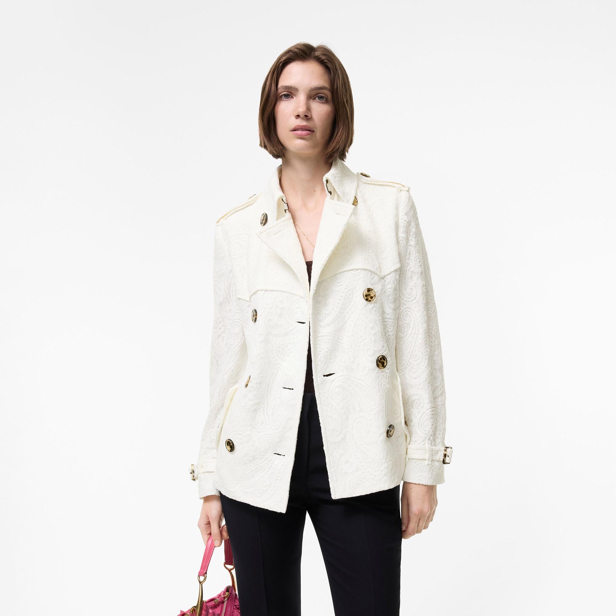 Burberry Kadın Beyaz Mont