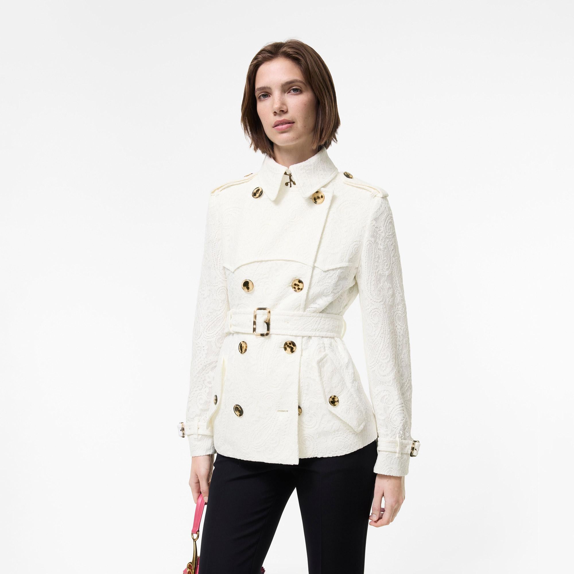 Burberry Kadın Beyaz Mont