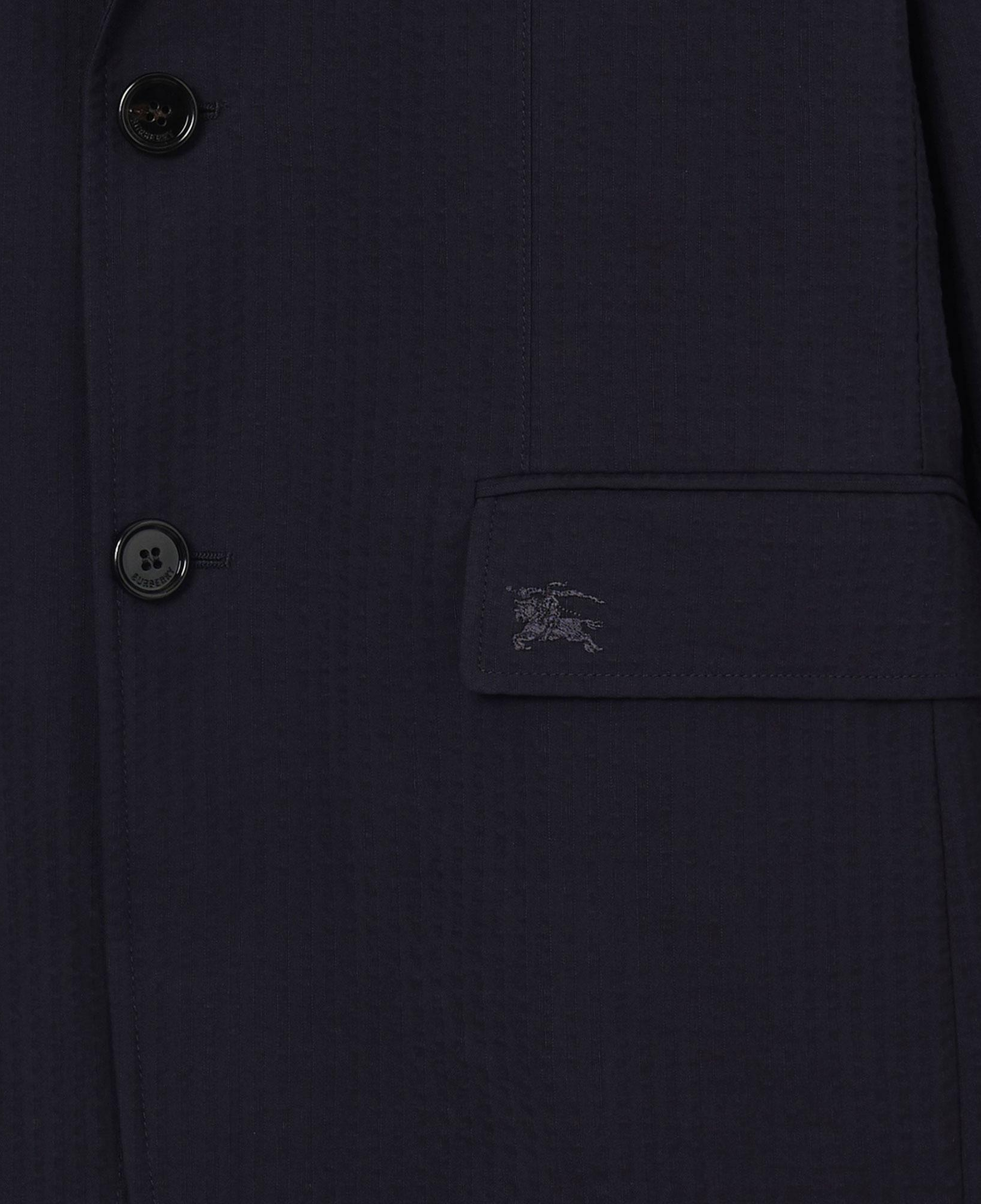 Burberry Erkek Lacivert Keten Ceket