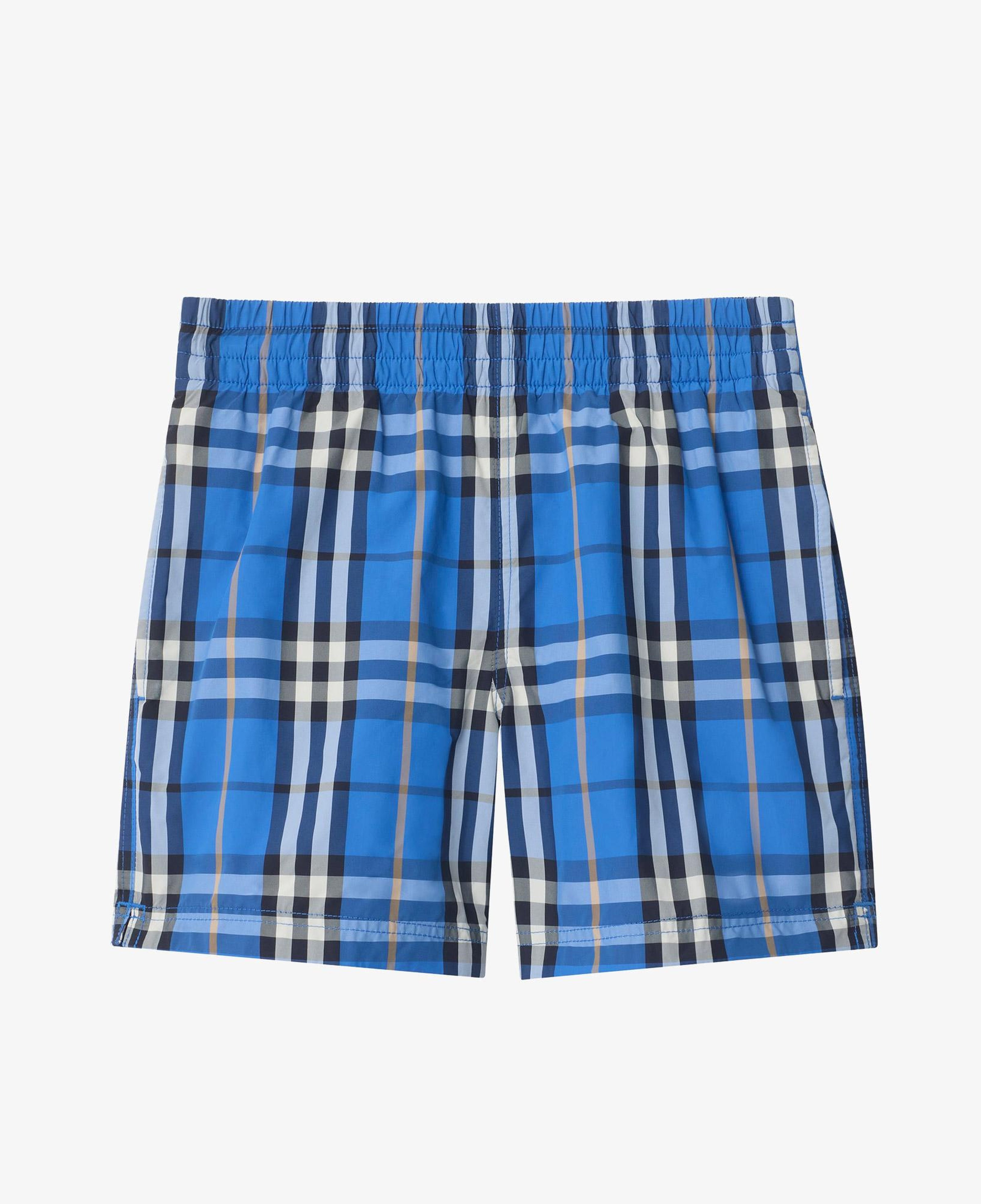 Burberry Check Çocuk Mavi Mayo