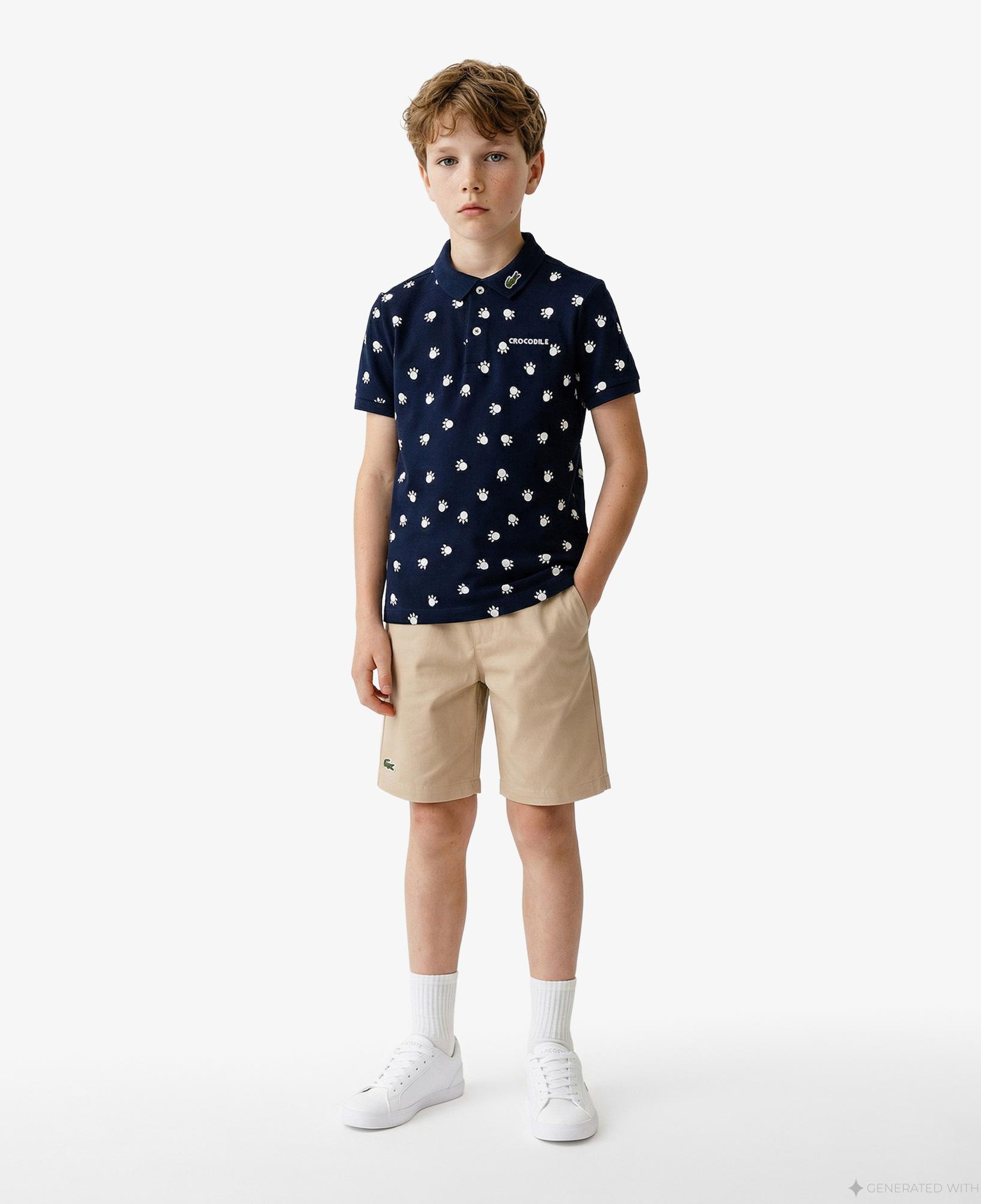 Lacoste Çocuk Lacivert Polo
