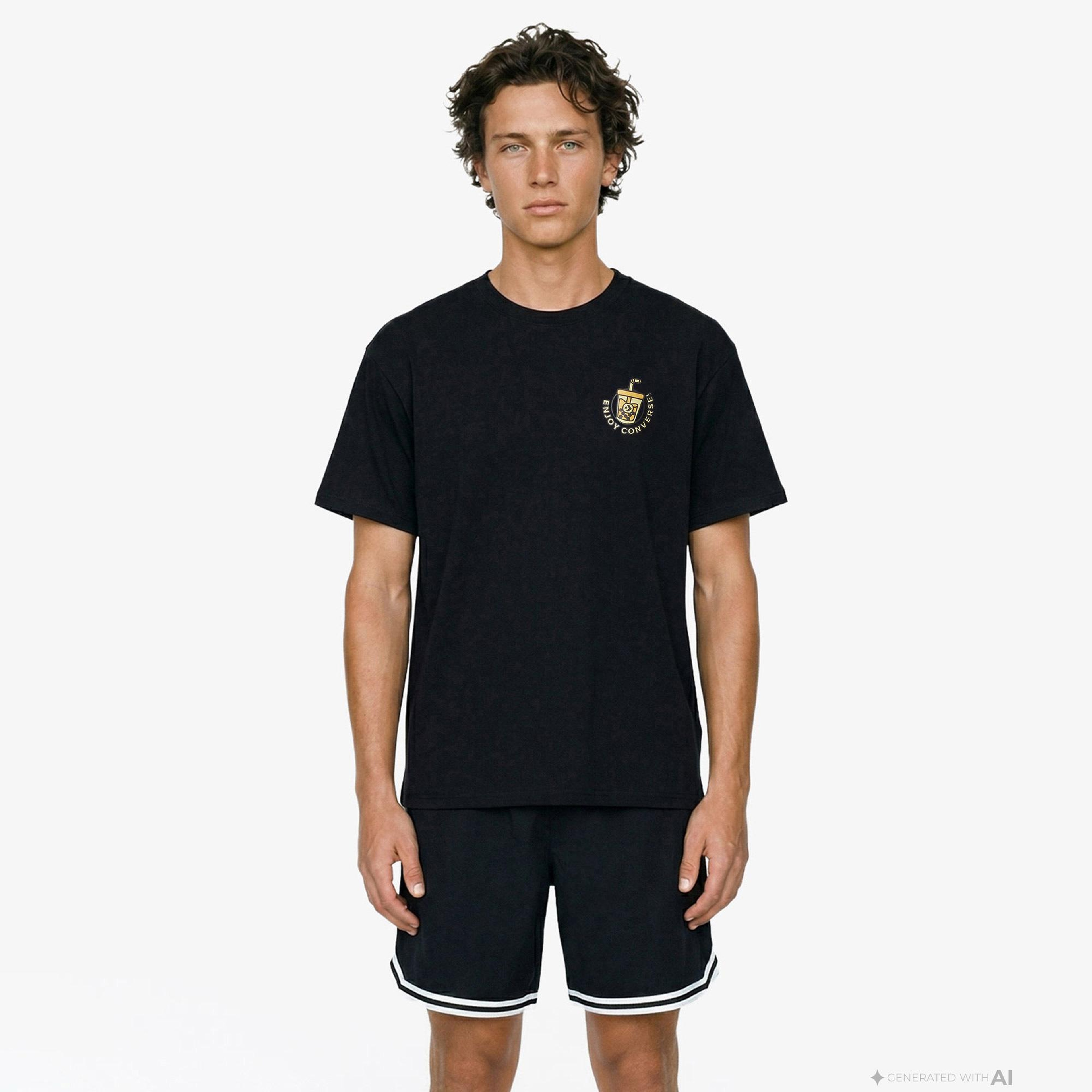 Converse Erkek Siyah T-Shirt