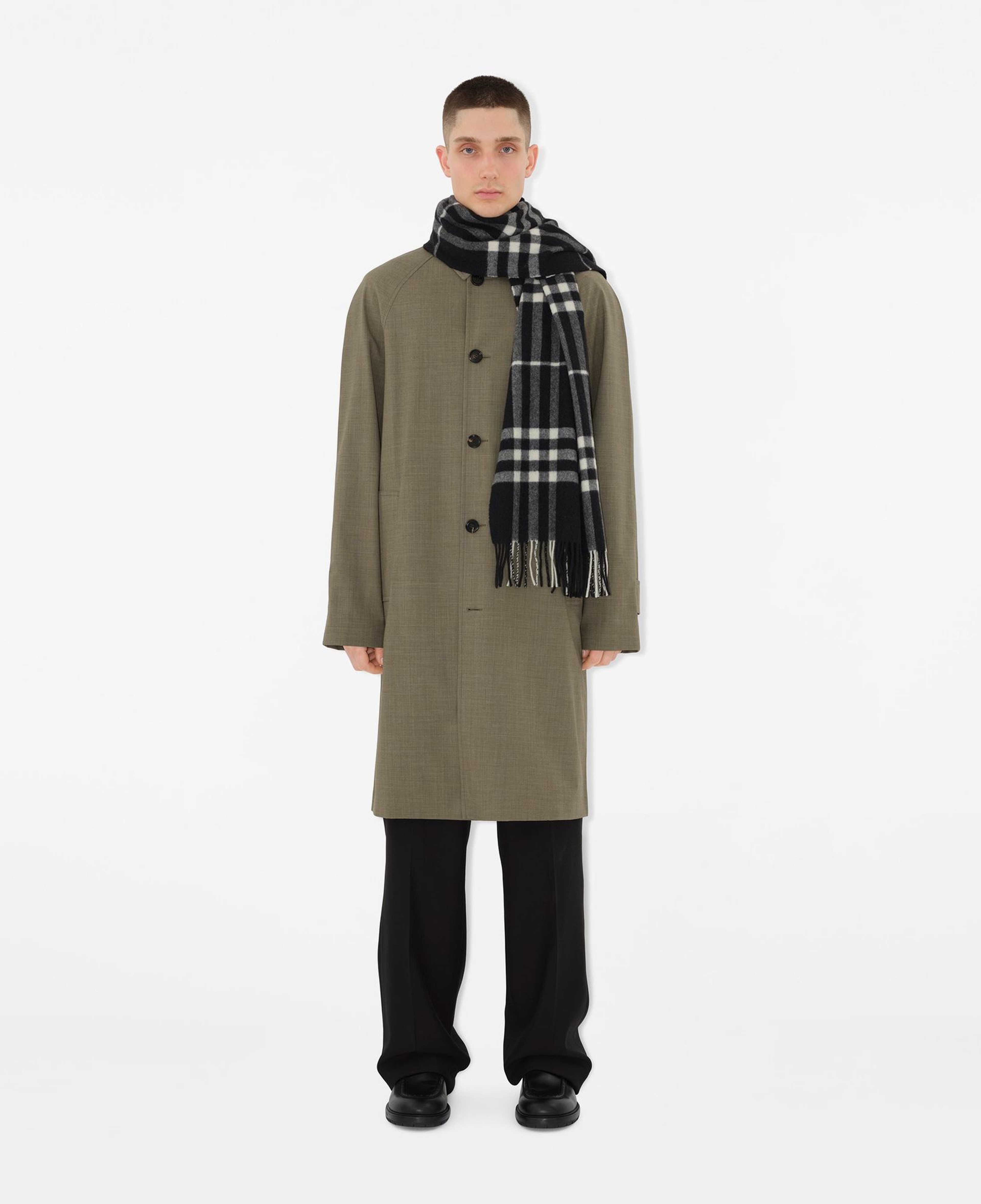 Burberry Washed Giant Unisex Siyah Atkı