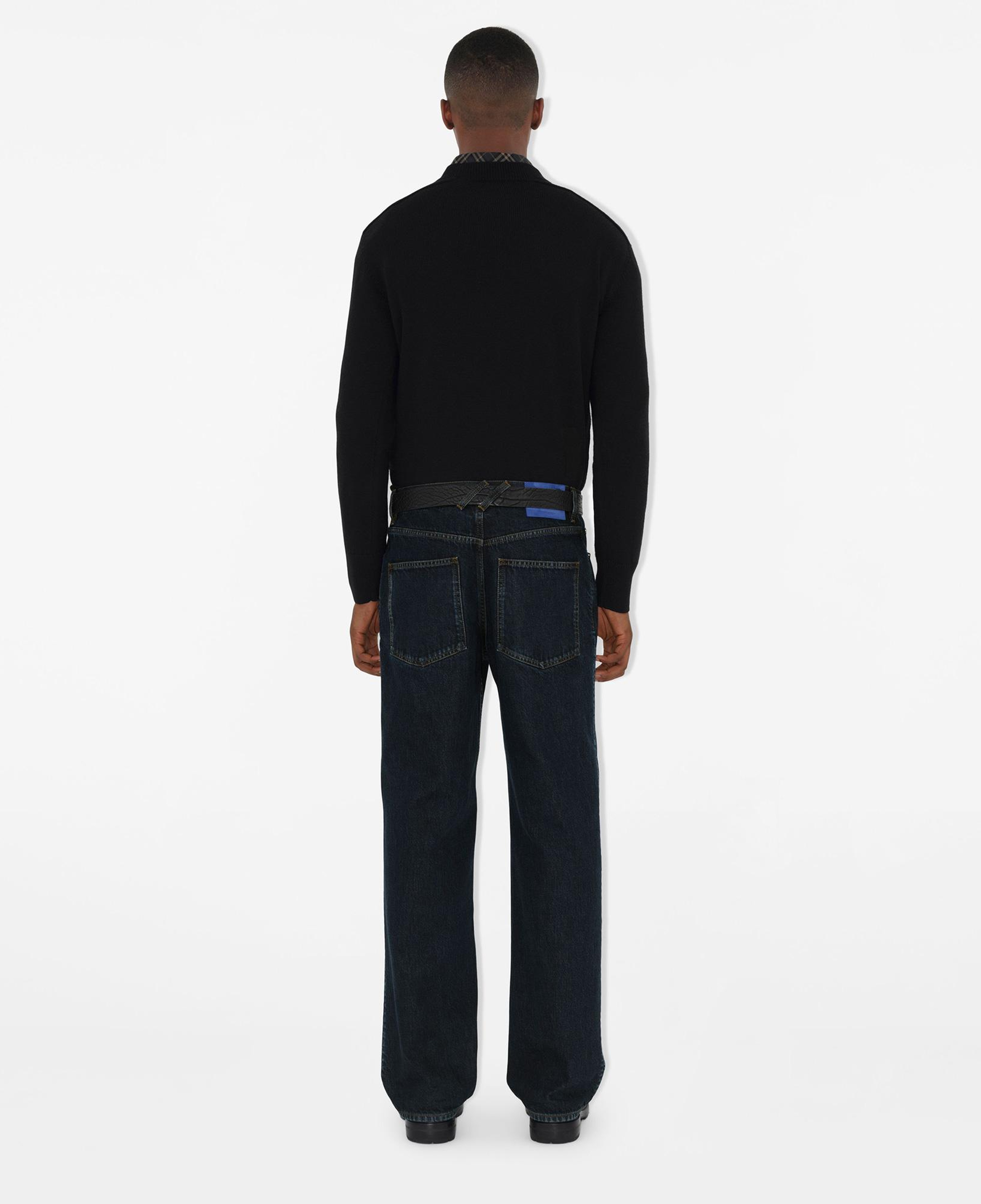 Burberry Smt Label Wool Erkek Siyah Kazak