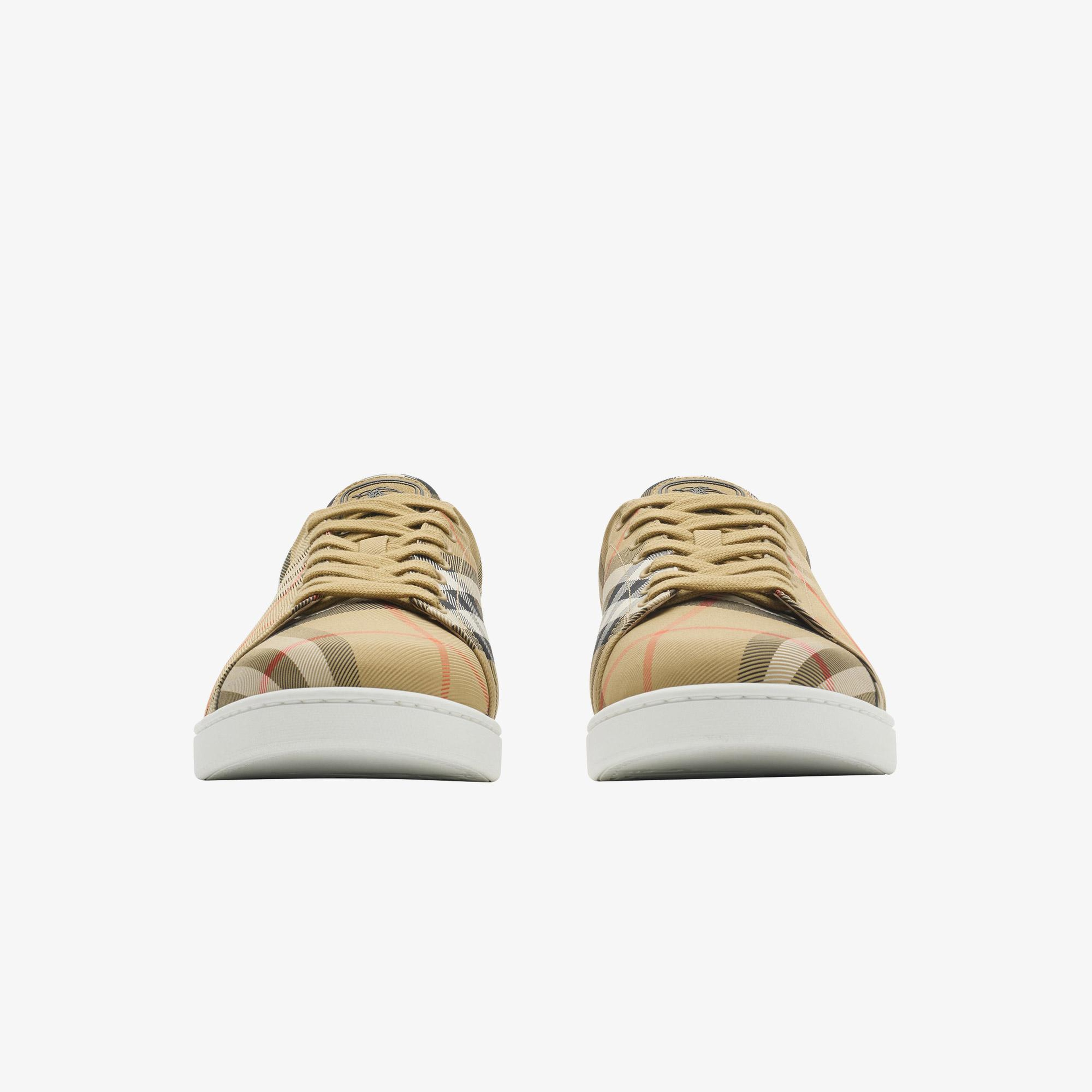 Burberry Set Check Erkek Bej Sneaker