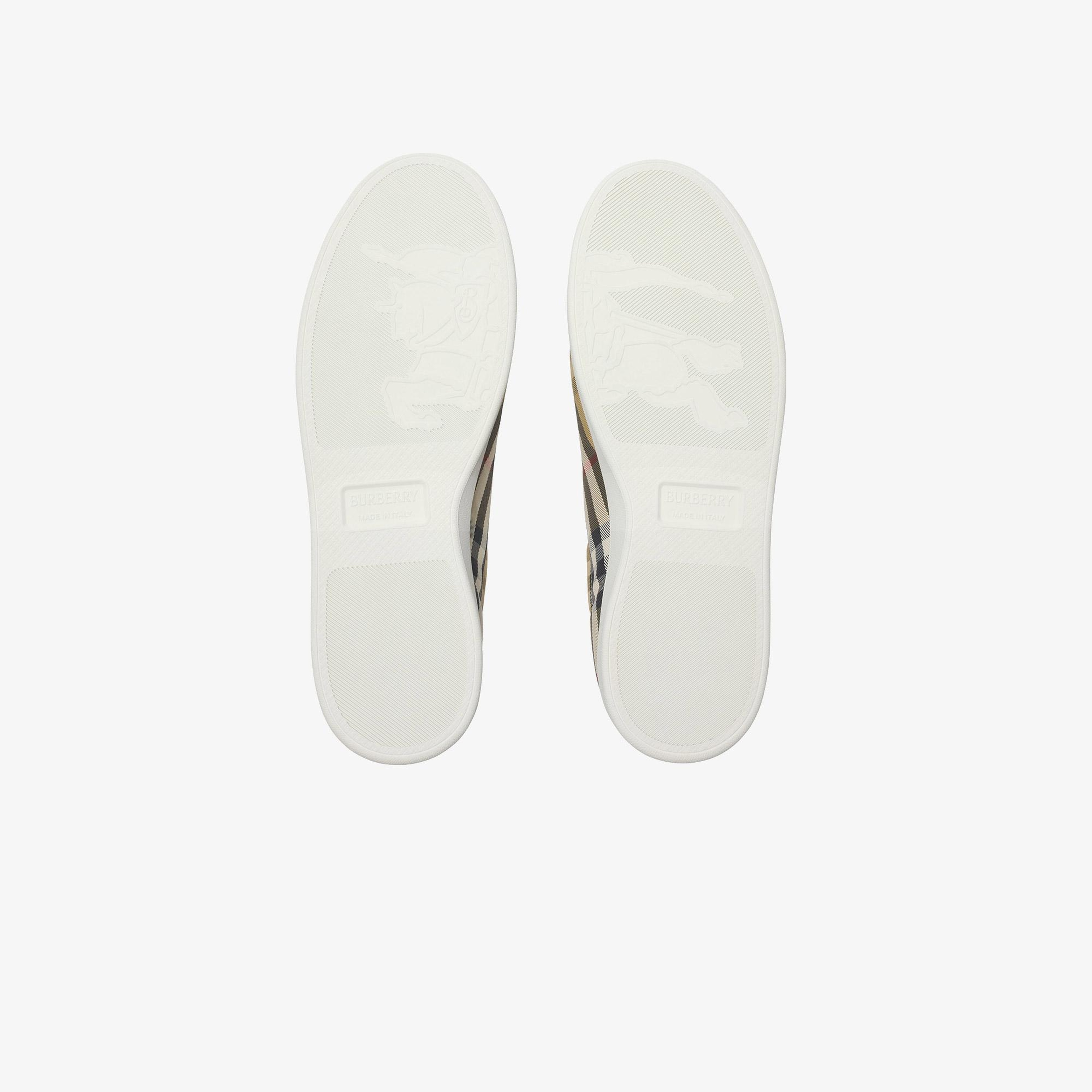 Burberry Set Check Erkek Bej Sneaker