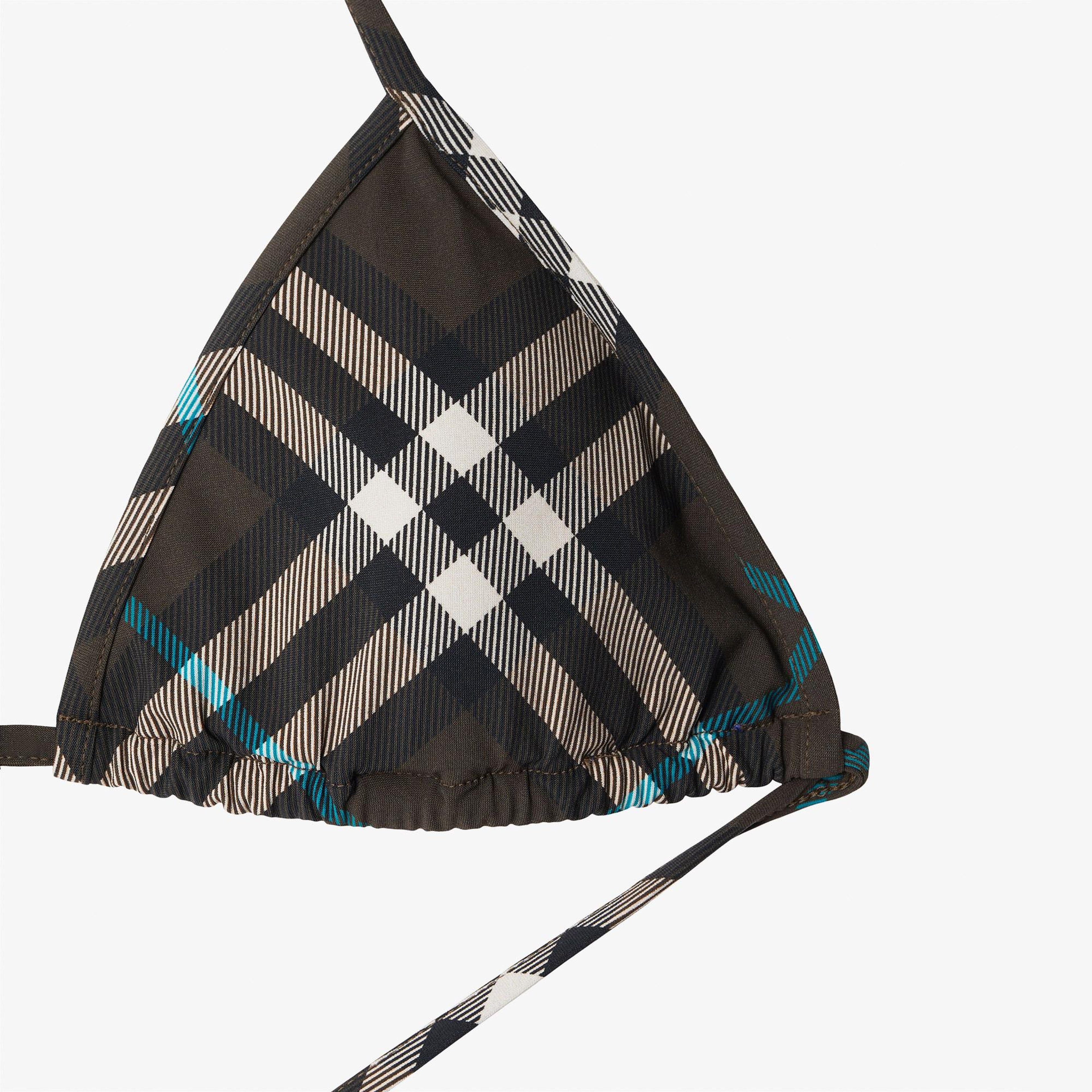 Burberry Check Kadın Siyah Bikini Üstü