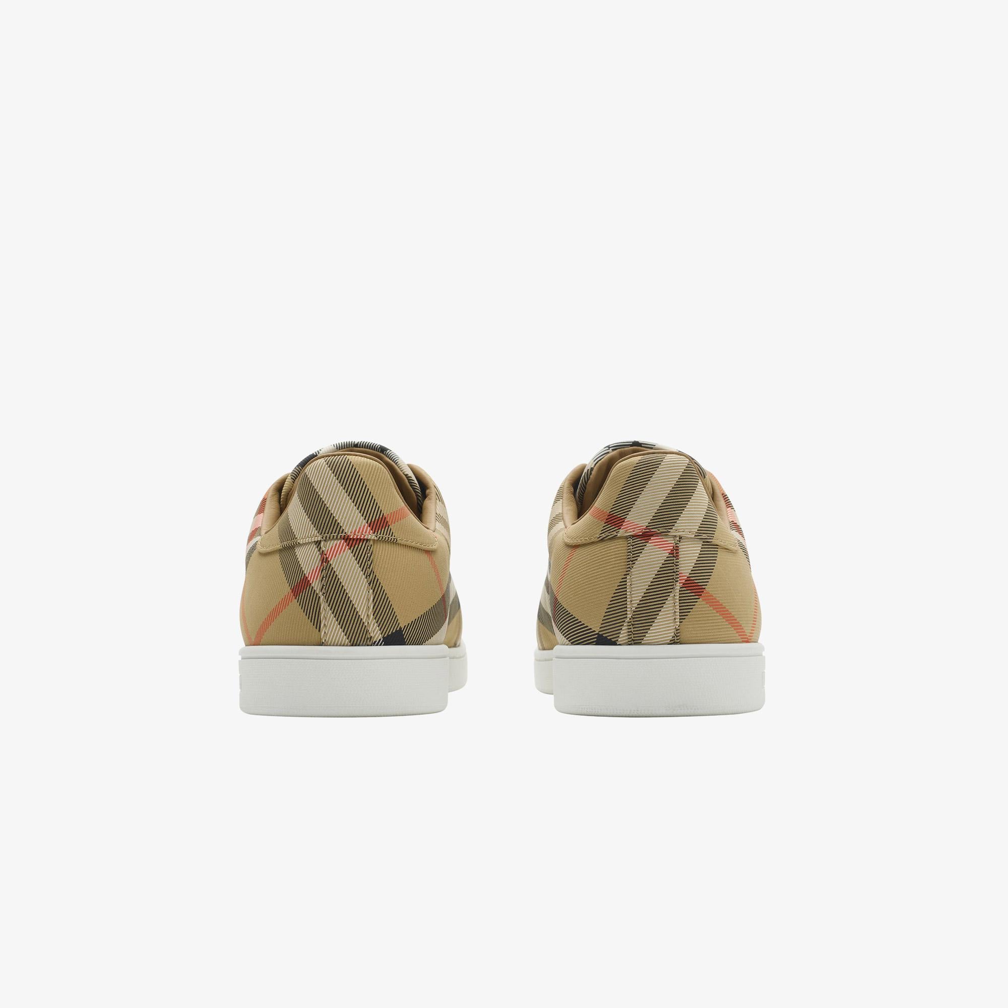 Burberry Set Check Erkek Bej Sneaker