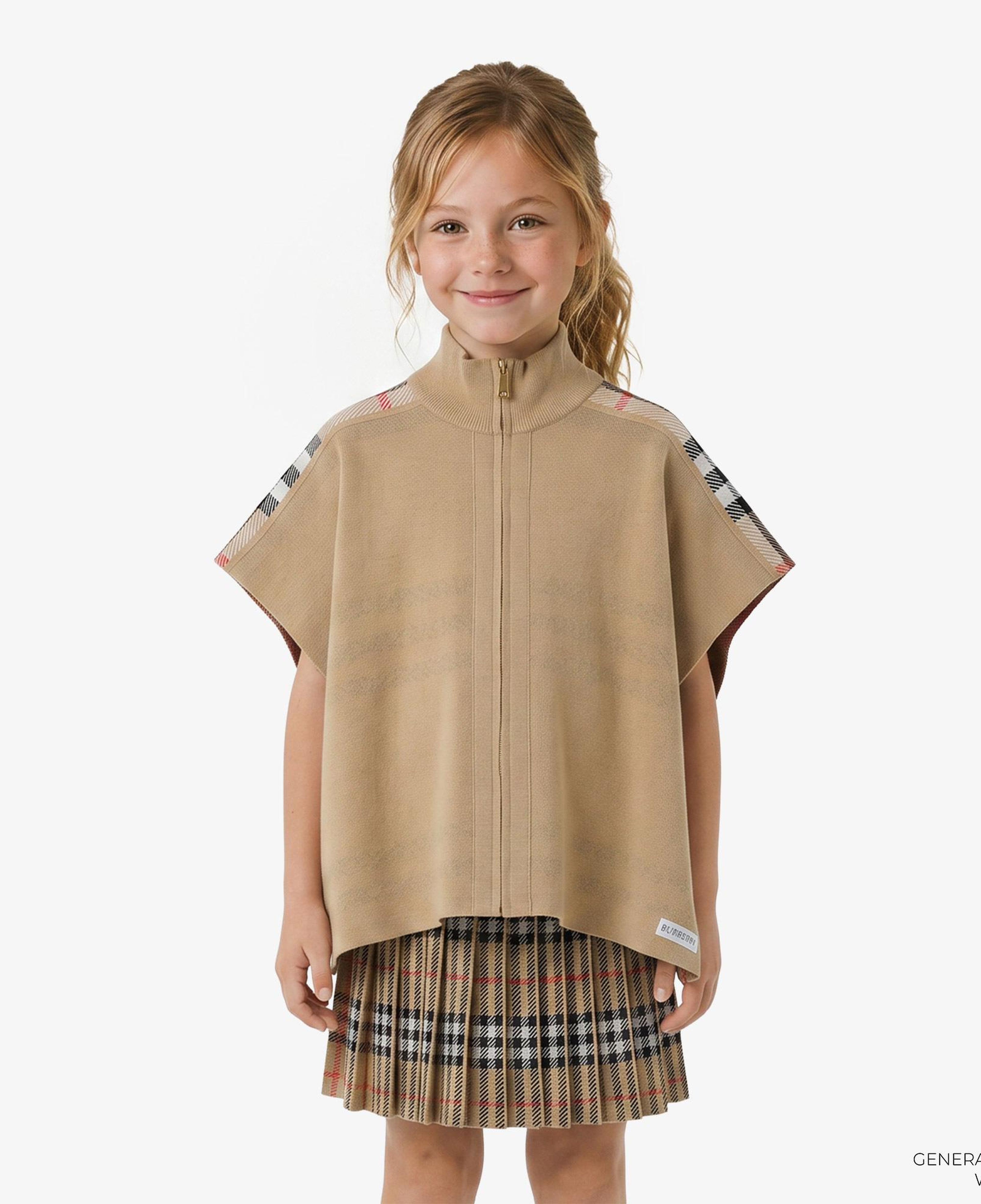 Burberry Isobel Check Çocuk Bej Ceket