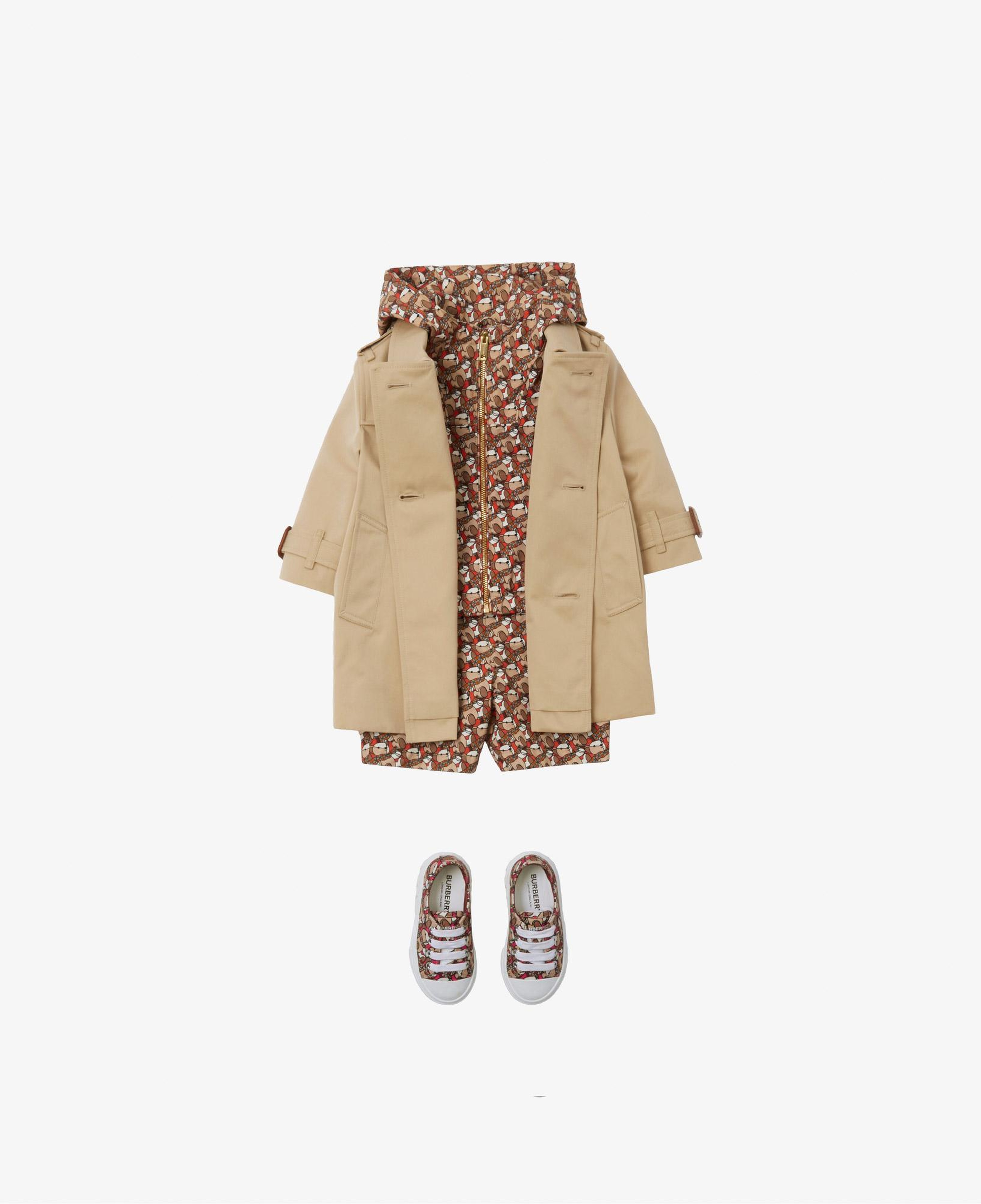 Burberry Gabardine Çocuk Bej Trençkot